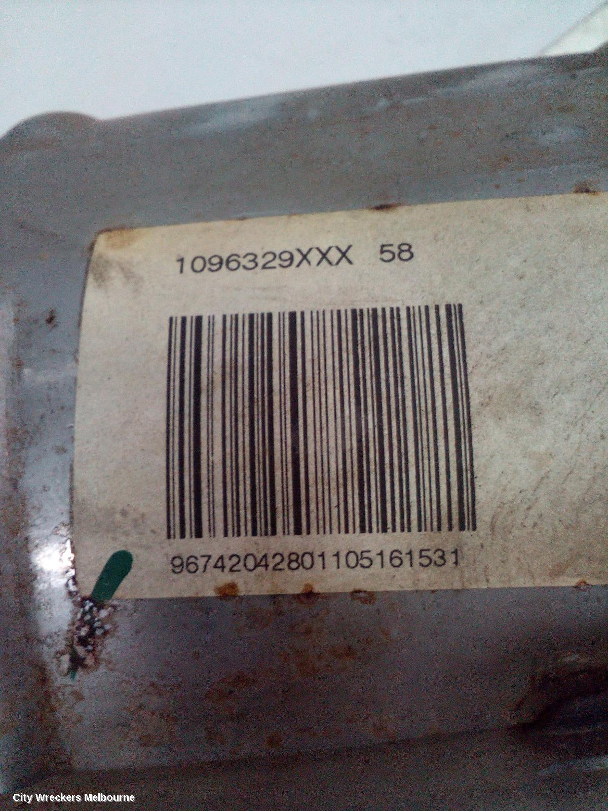 PEUGEOT 4007 PARTICULATE FILTER/DPF, GS, 10/2009 - 08/2013