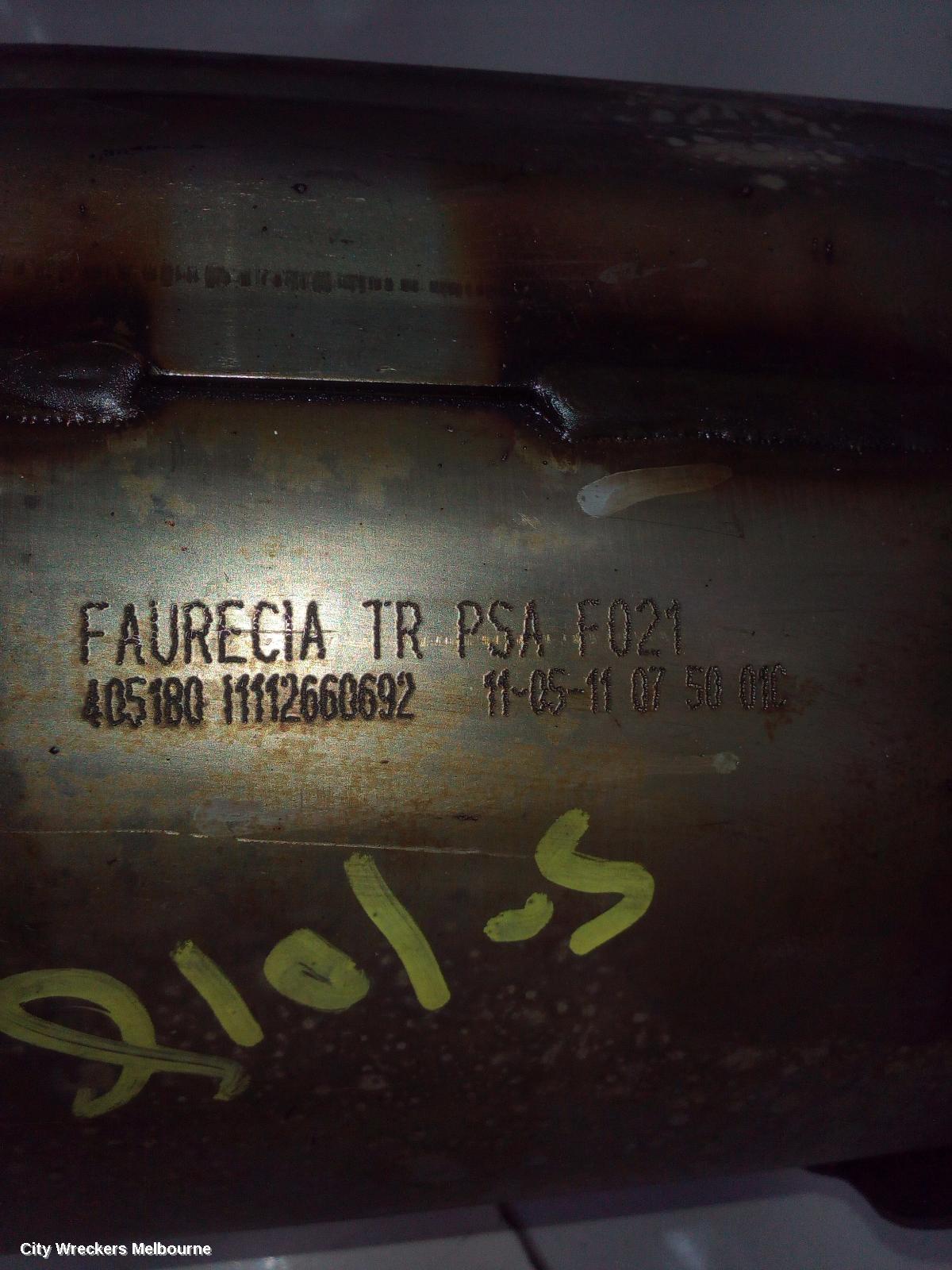 PEUGEOT 4007 PARTICULATE FILTER/DPF, GS, 10/2009 - 08/2013