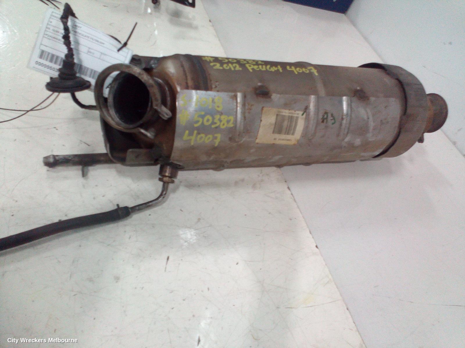 PEUGEOT 4007 PARTICULATE FILTER/DPF, GS, 10/2009 - 08/2013