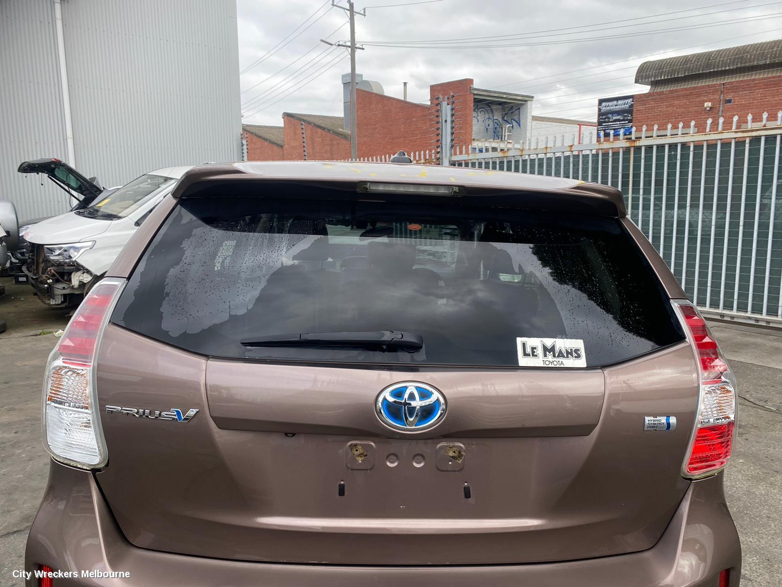 TOYOTA PRIUS SUNVISOR, ZVW40R, LH SIDE, 05/2012 - 03/2021