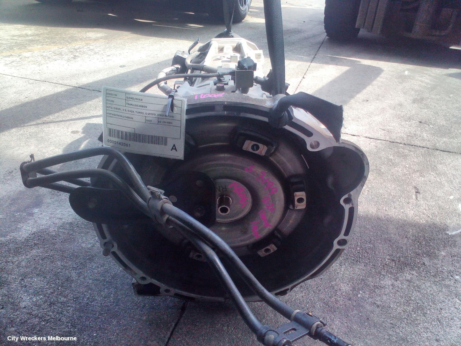 HYUNDAI ILOAD/IMAX TRANS/GEARBOX, AUTO, DIESEL, 2.5, D4CB, TURBO, 5 SPEED, SINGLE PLUG TYPE, TQ, 11/2019 - 03/2021
