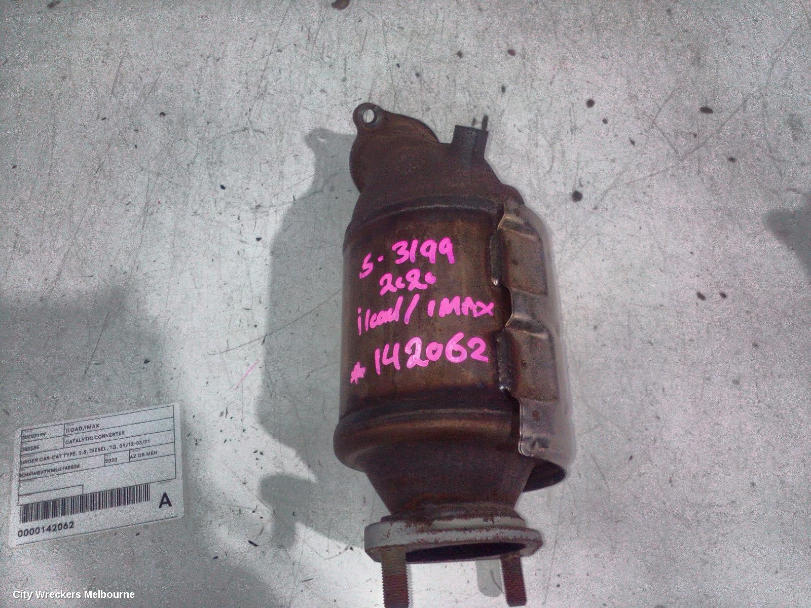 HYUNDAI ILOAD/IMAX CATALYTIC CONVERTER, UNDER CAR-CAT TYPE, 2.5, DIESEL, TQ, 09/2012 - 03/2021