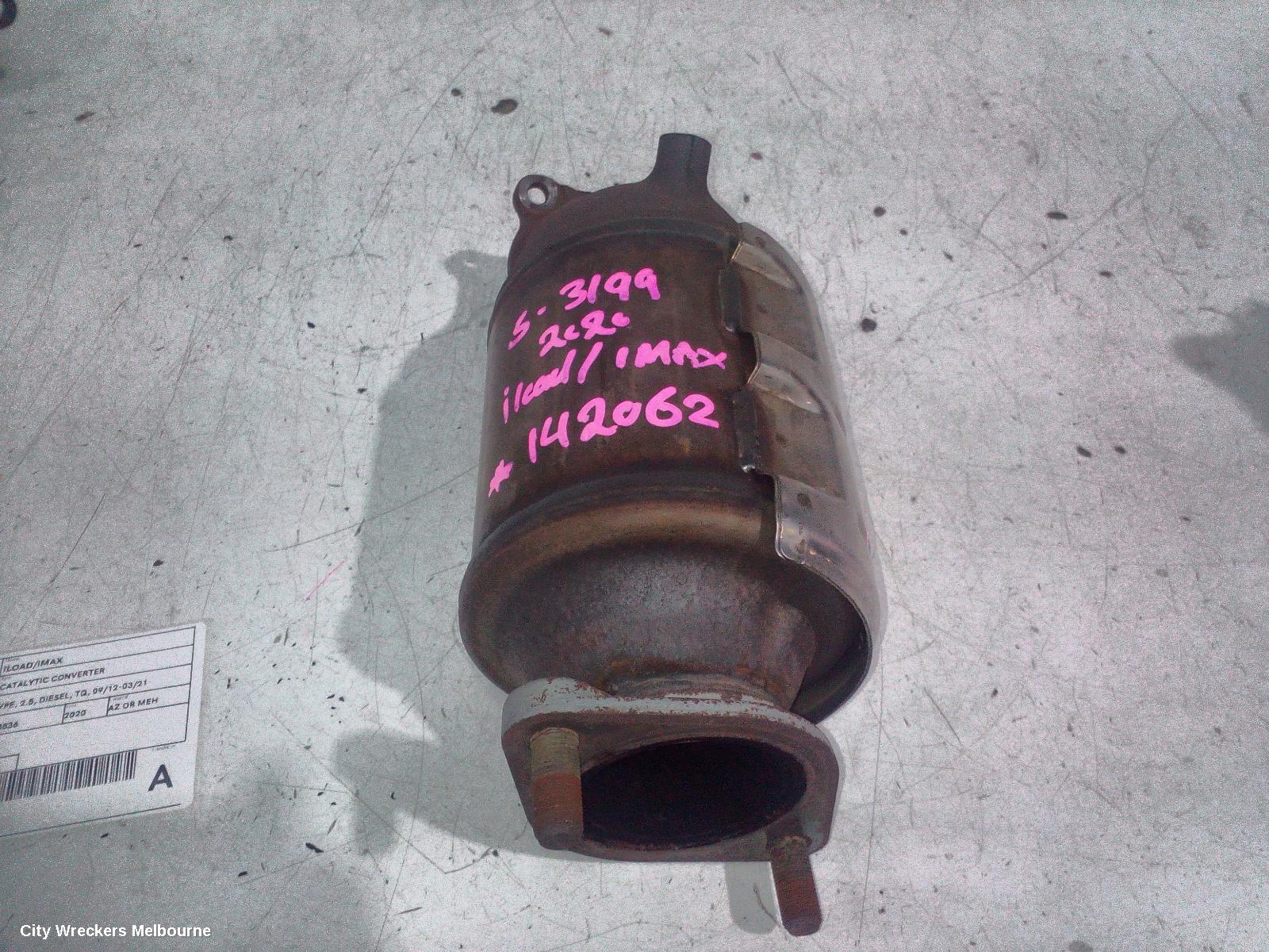 HYUNDAI ILOAD/IMAX CATALYTIC CONVERTER, UNDER CAR-CAT TYPE, 2.5, DIESEL, TQ, 09/2012 - 03/2021