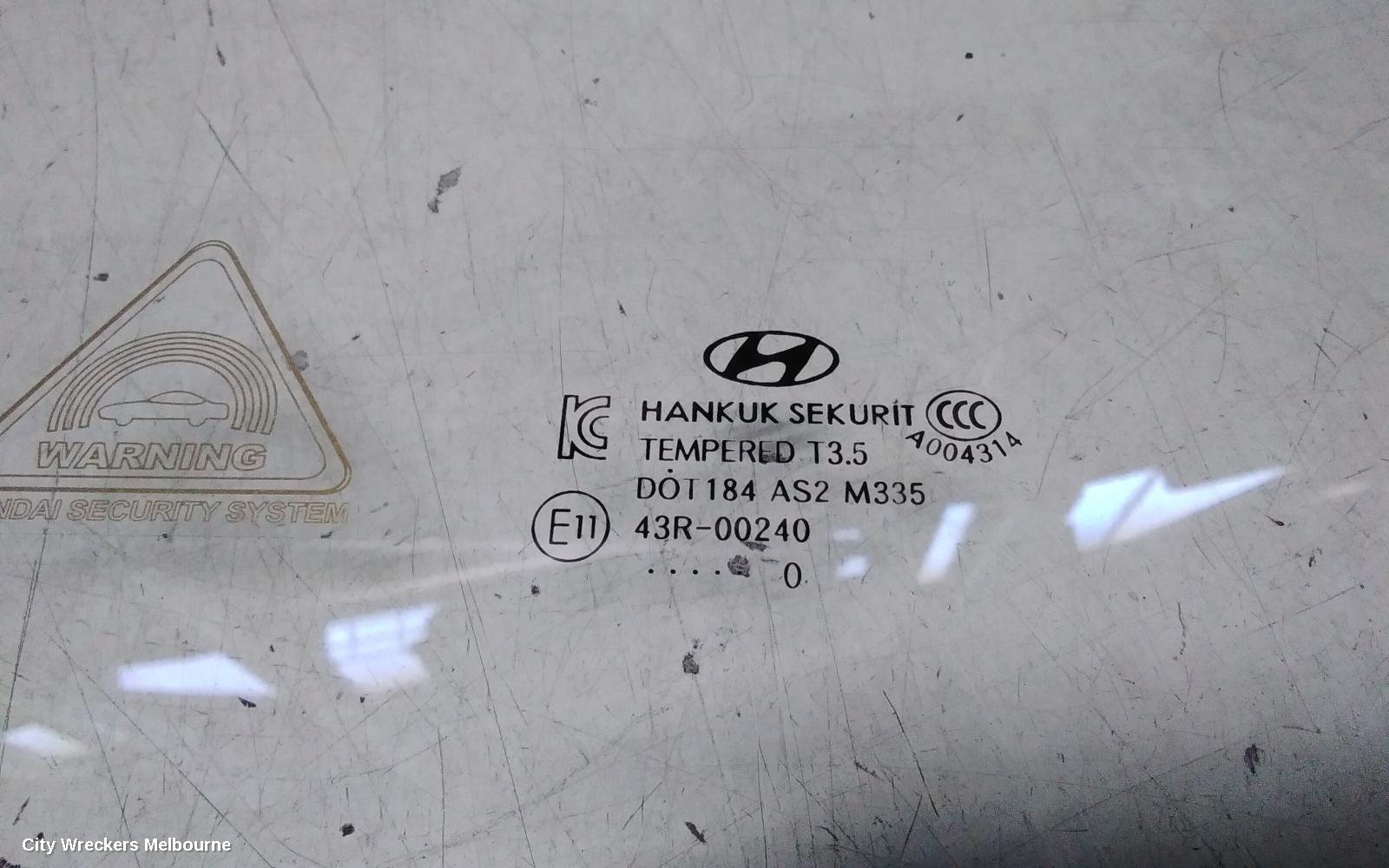HYUNDAI ILOAD/IMAX LEFT FRONT DOOR WINDOW, TQ, 11/2007 - 03/2021