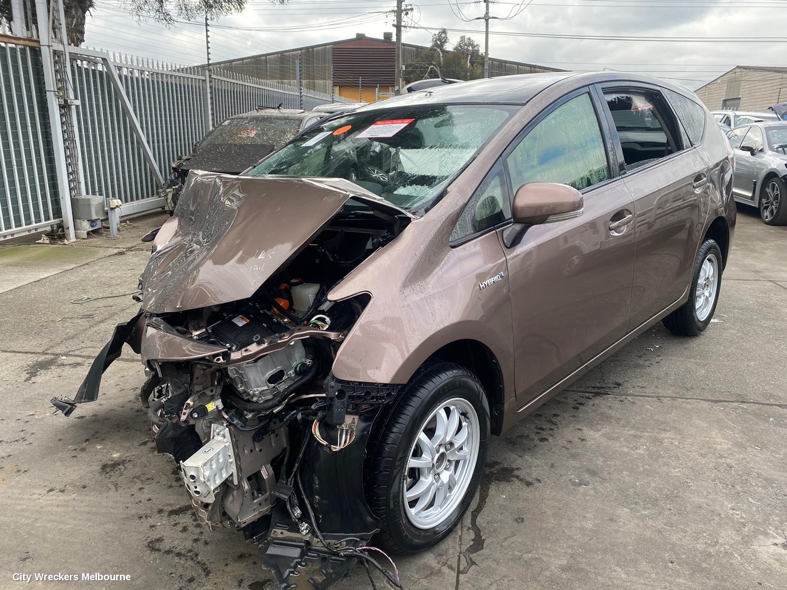 TOYOTA PRIUS SUNVISOR, ZVW40R, LH SIDE, 05/2012 - 03/2021