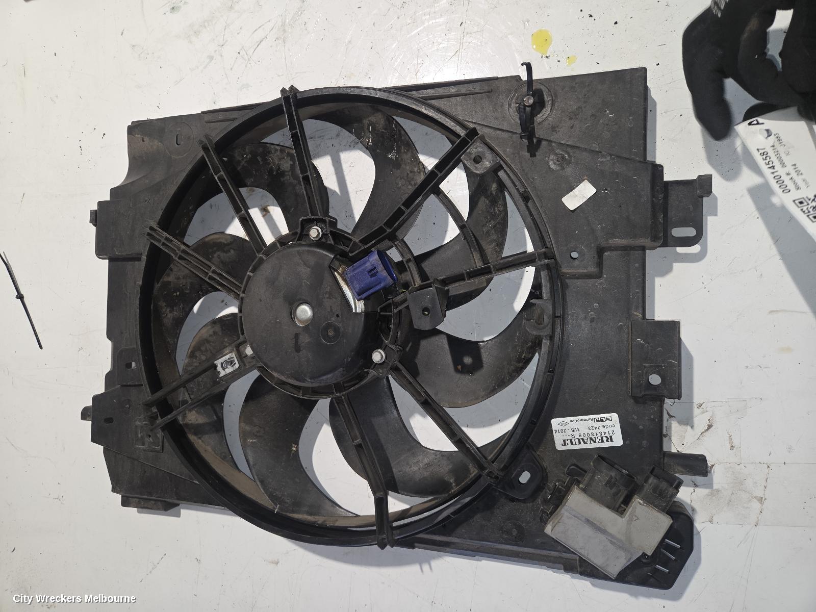 RENAULT CLIO FAN, RADIATOR FAN, X98, 09/2013 - 10/2019