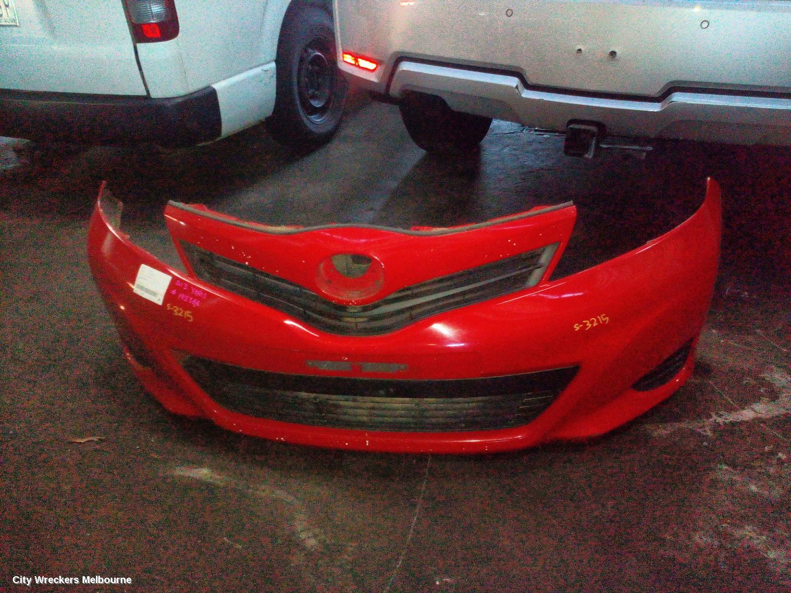 TOYOTA YARIS FRONT BUMPER, NCP13#, HATCH, YR/YRS/YRX, 08/2011 - 06/2014