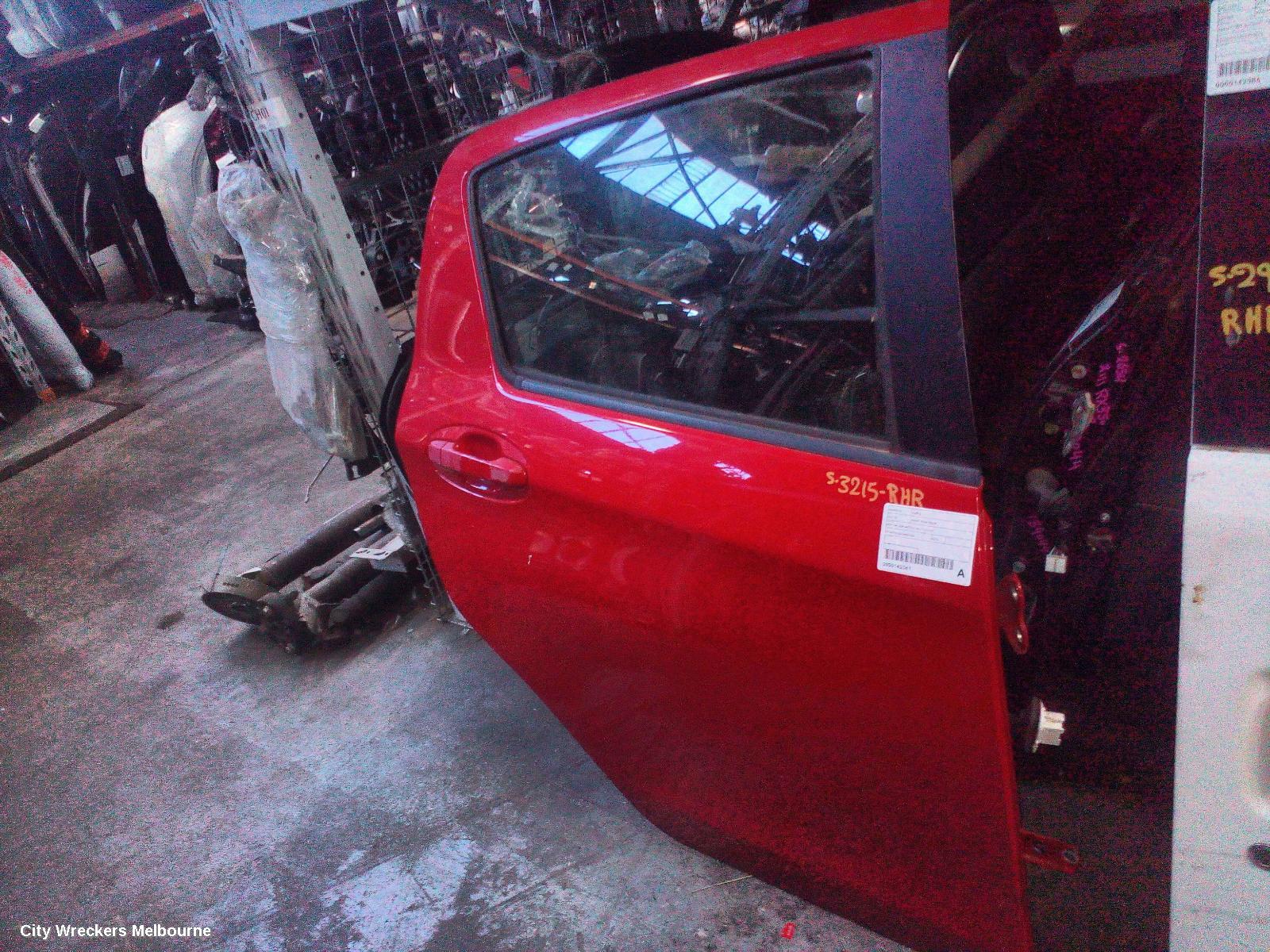 TOYOTA YARIS RIGHT REAR DOOR, NCP13#, 5DR HATCH, 08/2011 - 01/2020