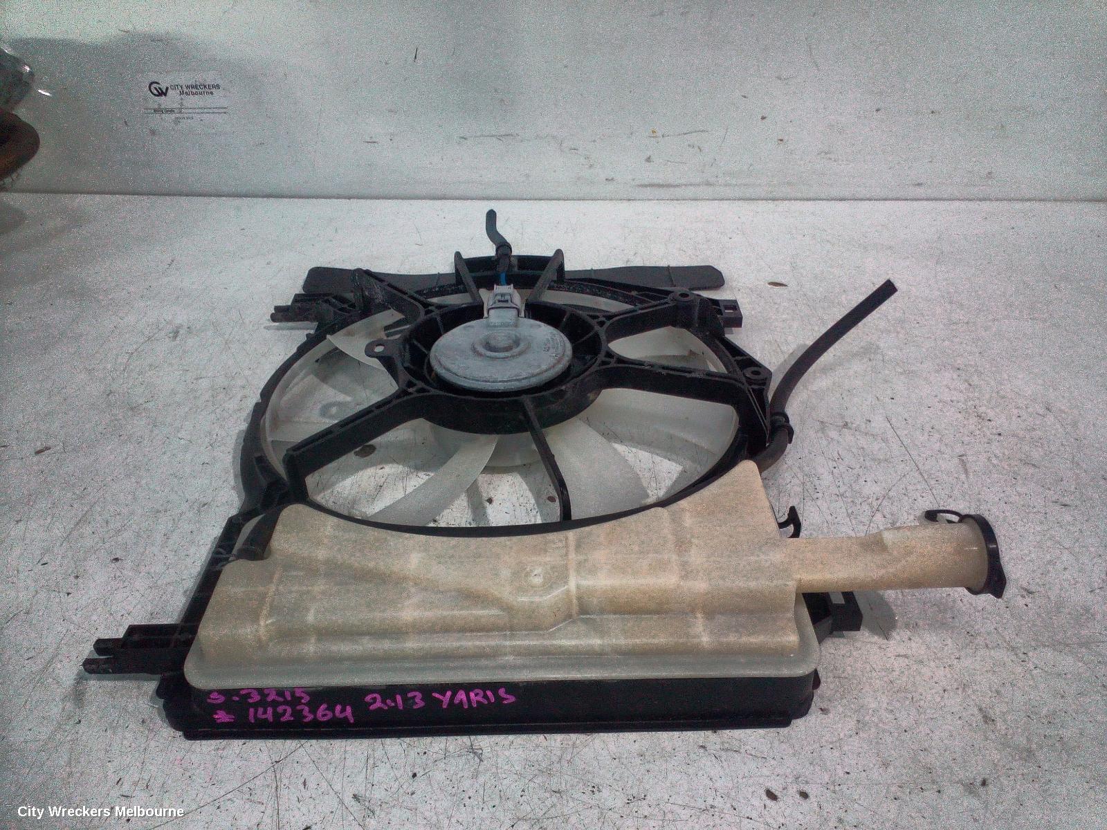 TOYOTA YARIS FAN, RADIATOR FAN, 1.3, PETROL, 2NZ, NCP13#, 08/2011 - 01/2020