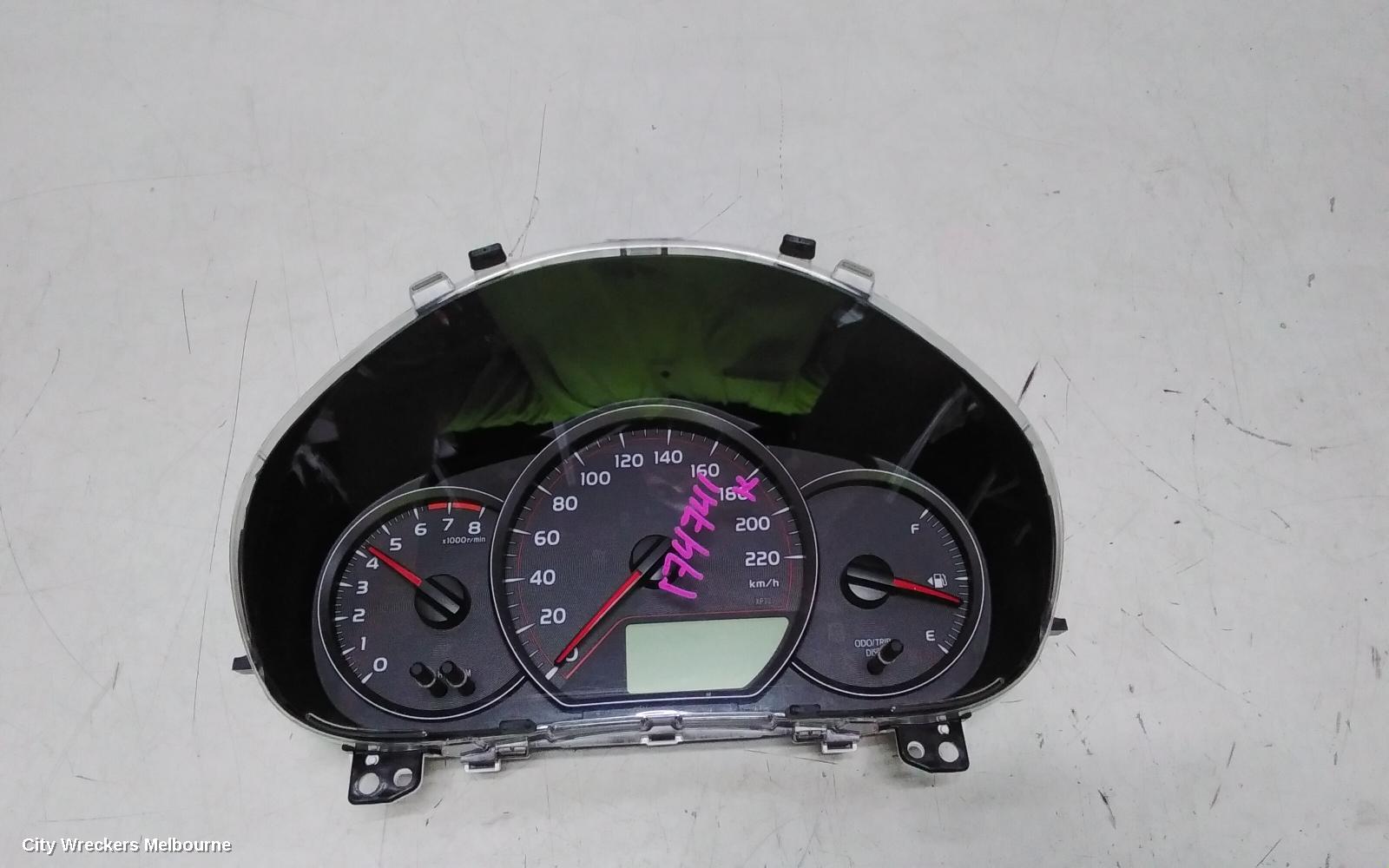 TOYOTA YARIS INSTRUMENT CLUSTER, AUTO T/M, NCP13#, 08/2011 - 06/2014