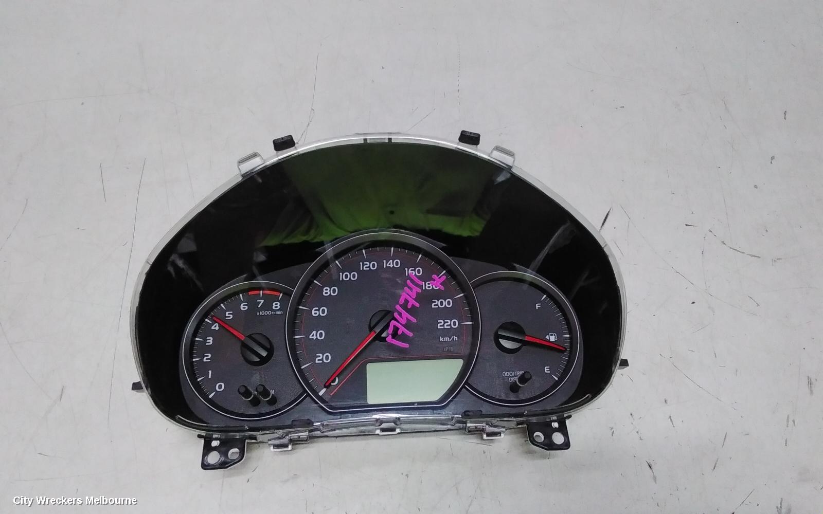 TOYOTA YARIS INSTRUMENT CLUSTER, AUTO T/M, NCP13#, 08/2011 - 06/2014