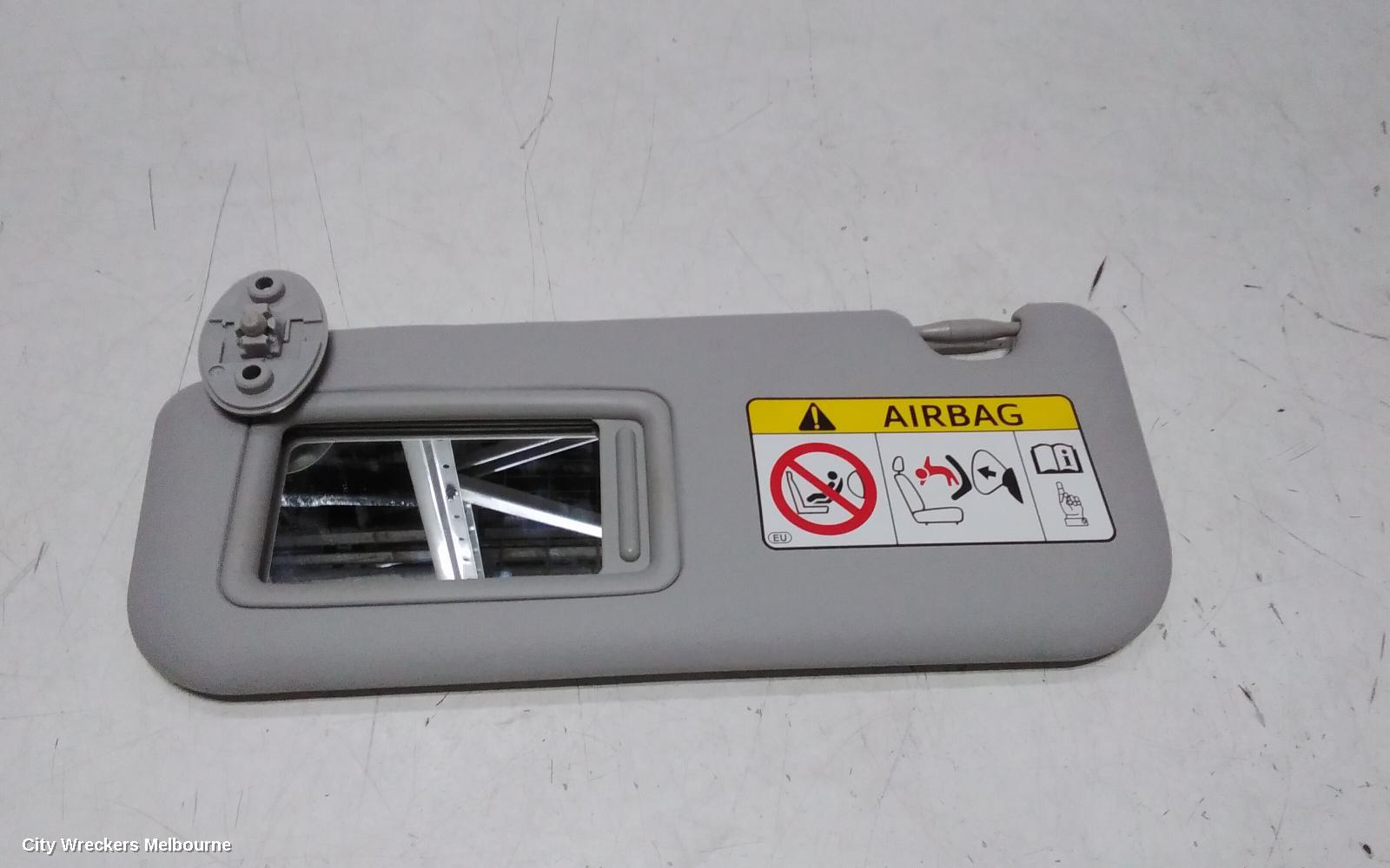TOYOTA YARIS SUNVISOR, NCP13#, LH SIDE, 08/2011 - 01/2020