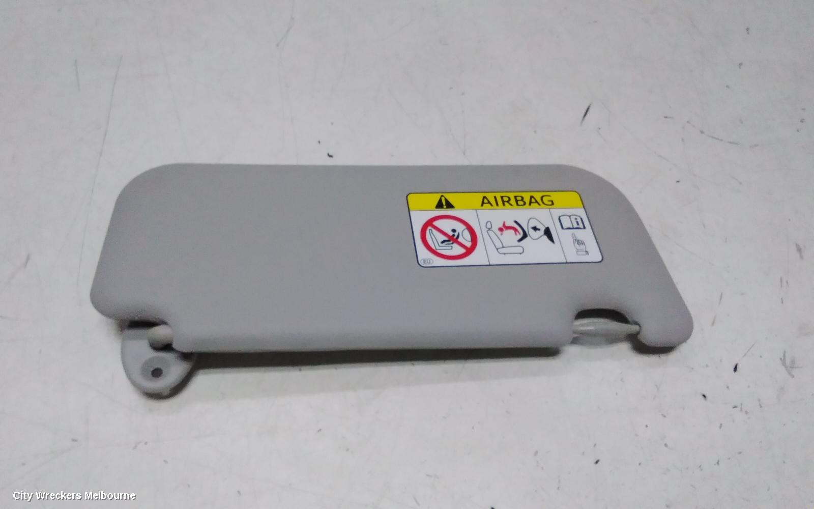TOYOTA YARIS SUNVISOR, NCP13#, LH SIDE, 08/2011 - 01/2020