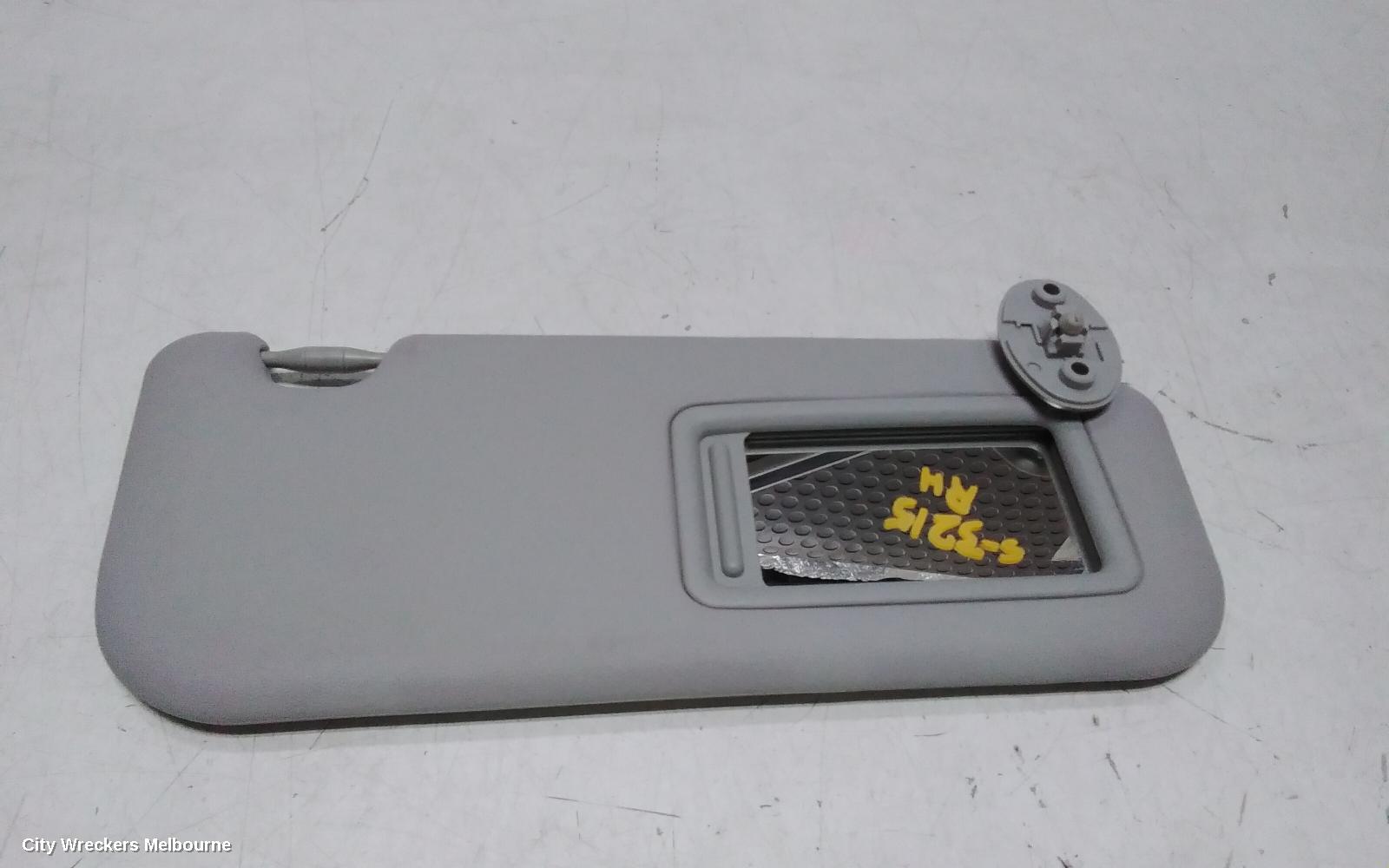 TOYOTA YARIS SUNVISOR, NCP13#, RH SIDE, 08/2011 - 01/2020