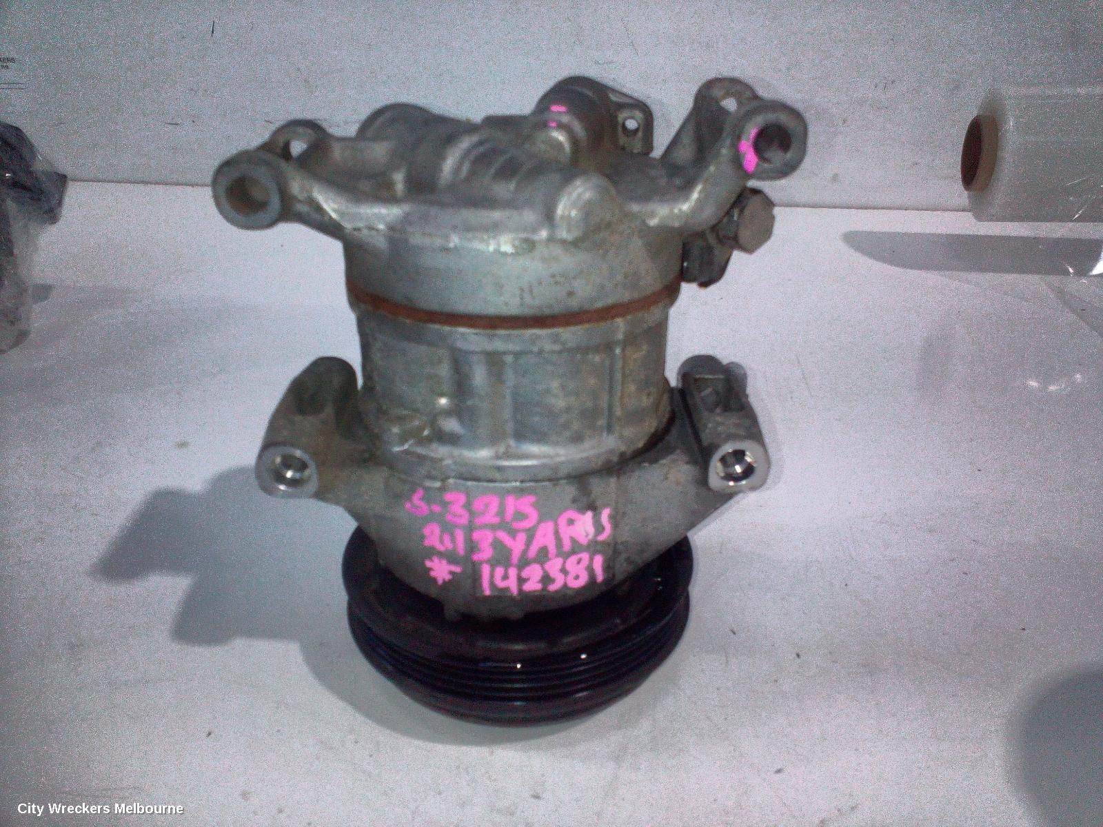 TOYOTA YARIS A/C COMPRESSOR, NCP13#, 1.3/1.5, PETROL, 1NZ/2NZ, 08/2011 - 01/2020