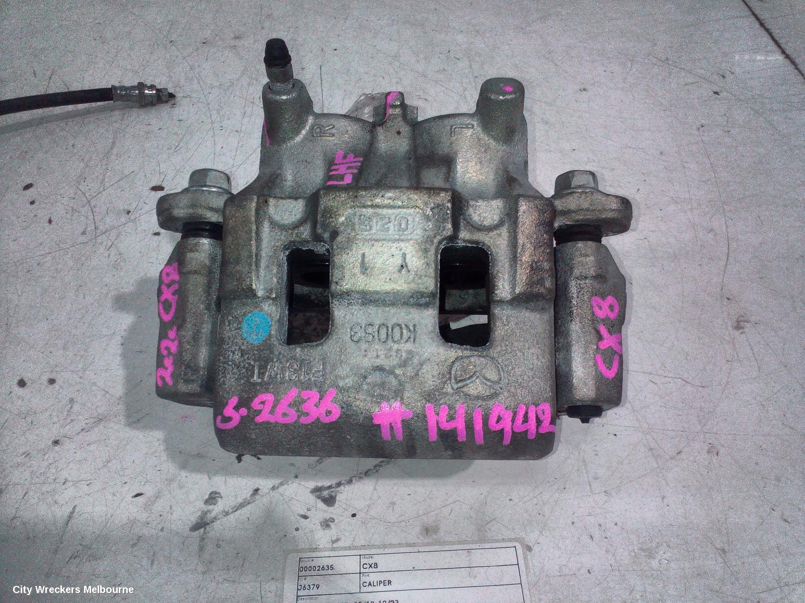 MAZDA CX8 CALIPER, LH FRONT, KG, 05/2018 - 12/2023