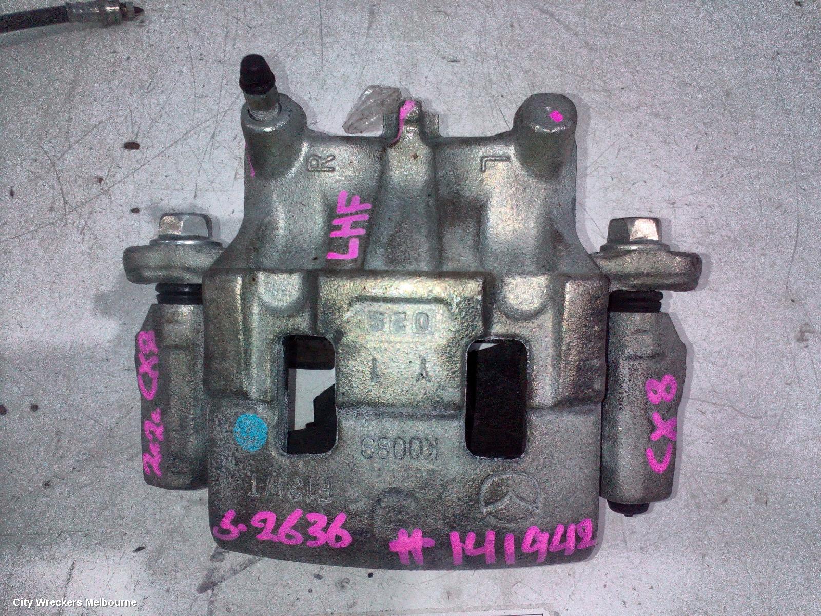 MAZDA CX8 CALIPER, LH FRONT, KG, 05/2018 - 12/2023