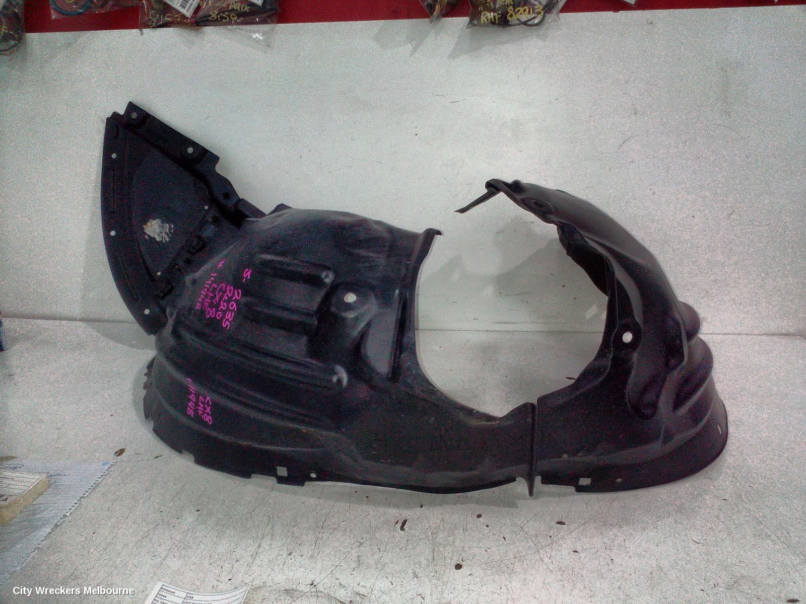 MAZDA CX8 LEFT GUARD LINER, KG, FRONT, 05/2018 - 12/2023