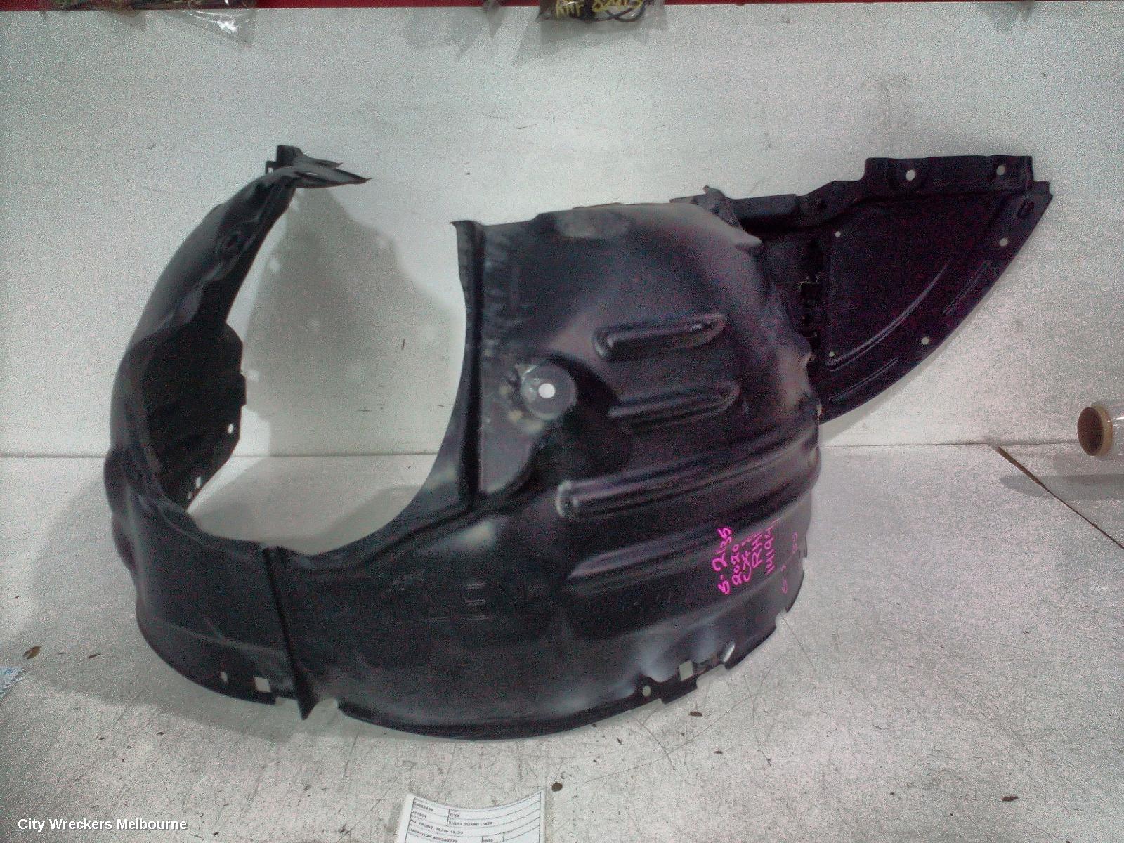 MAZDA CX8 RIGHT GUARD LINER, KG, FRONT, 05/2018 - 12/2023
