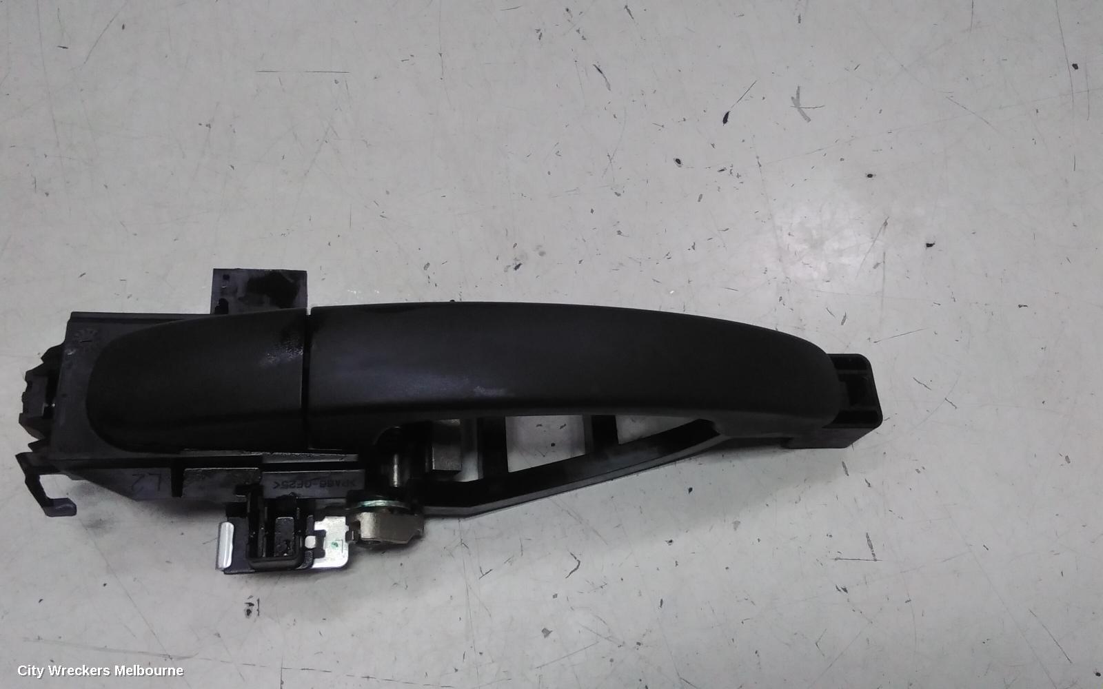 FORD RANGER DOOR HANDLE, OUTER, LH REAR, BLACK, PX, 06/2011 - 04/2022