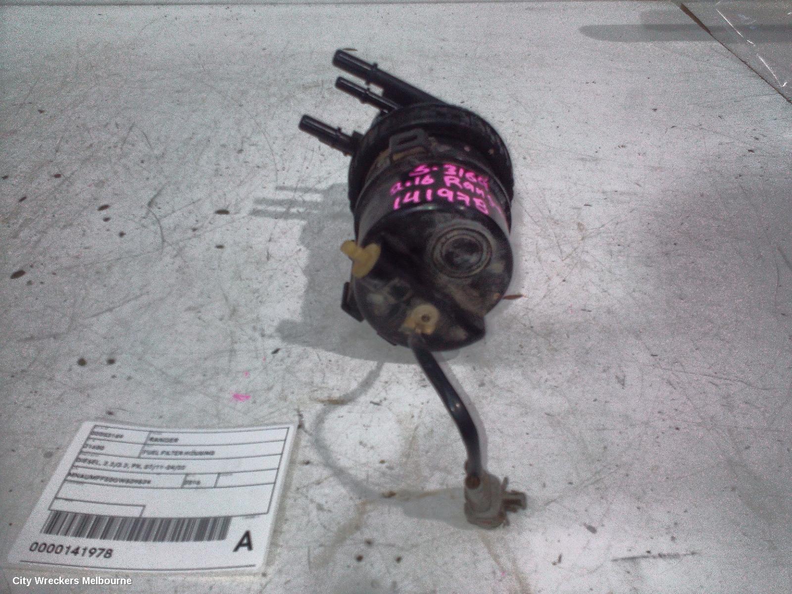 FORD RANGER FUEL FILTER HOUSING, DIESEL, 2.2/3.2, PX, 07/2011 - 04/2022