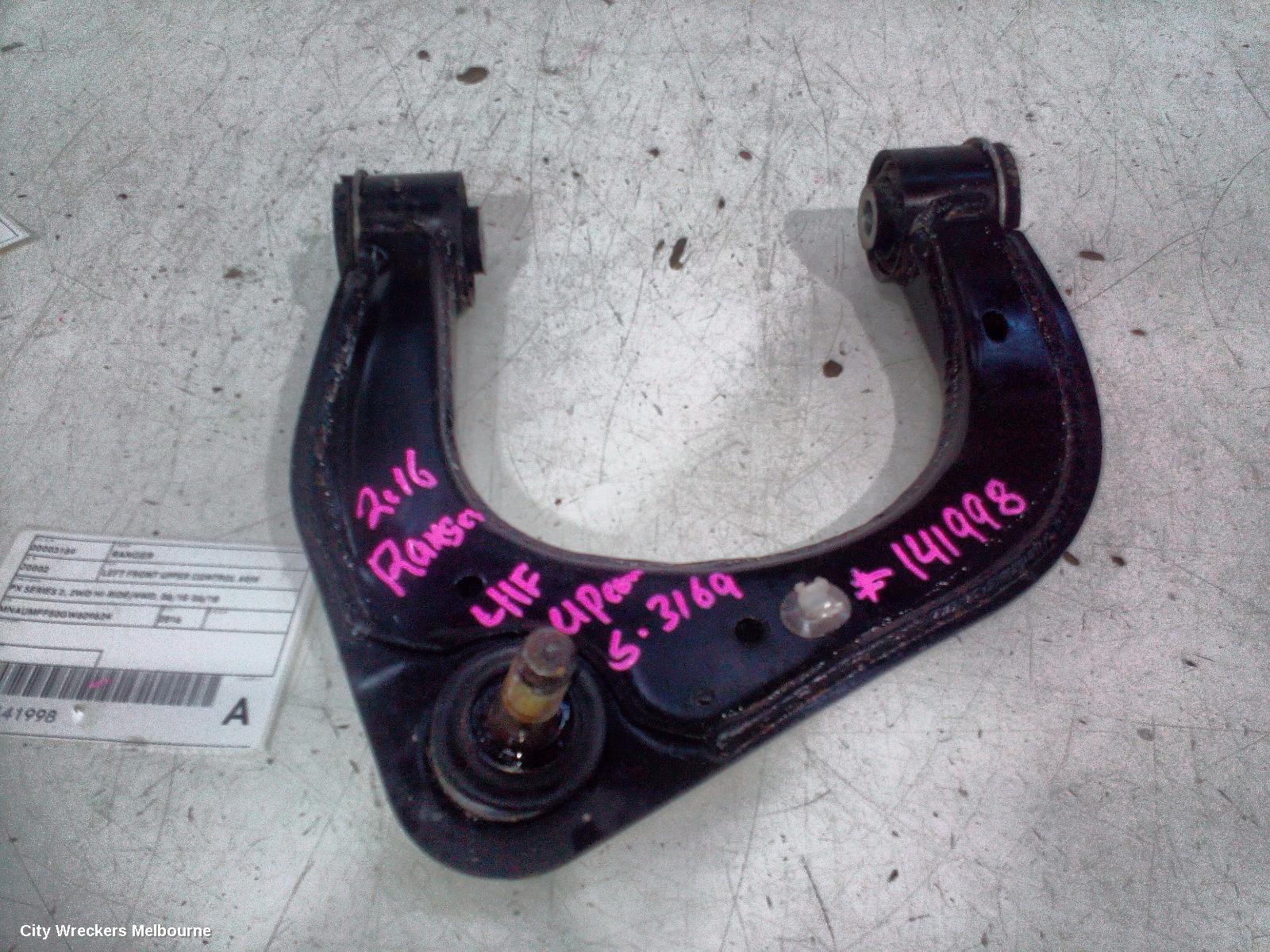 FORD RANGER LEFT FRONT UPPER CONTROL ARM, PX SERIES 2, 2WD HI-RIDE/4WD, 06/2015 - 06/2018