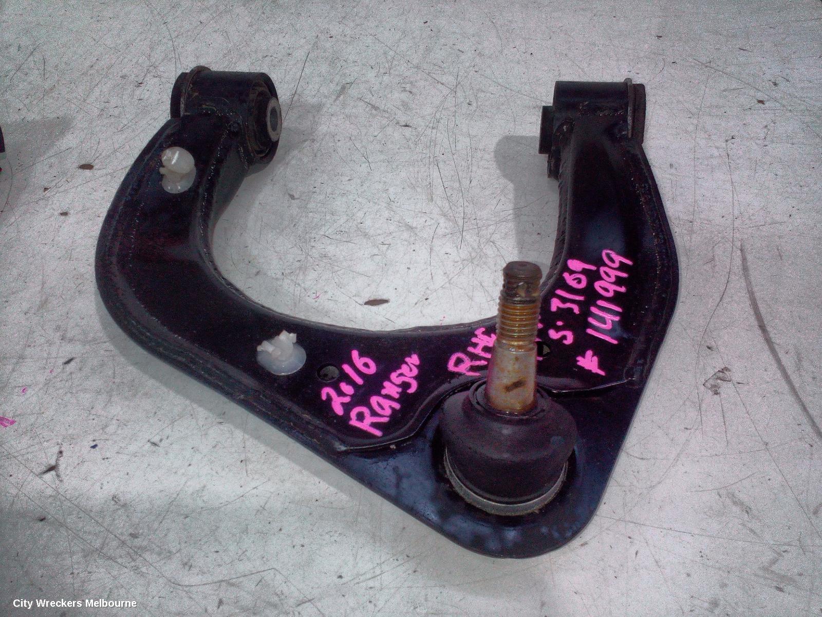 FORD RANGER RIGHT FRONT UPPER CONTROL ARM, PX SERIES 2, 2WD HI-RIDE/4WD, 06/2015 - 06/2018