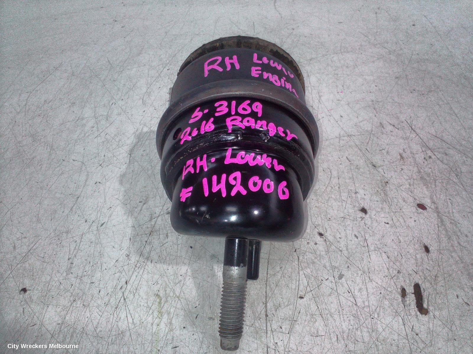 FORD RANGER MOUNT, ENGINE MOUNT (RH SIDE), DIESEL, 3.2, P5AT, TURBO, PX SERIES 2-3, 06/2015 - 04/2022