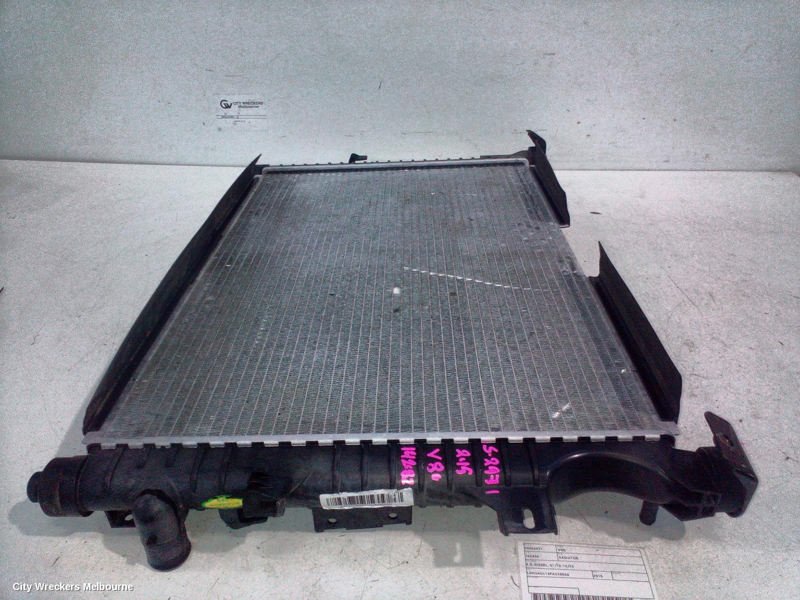 LDV V80 RADIATOR, 2.5, DIESEL, 01/2013 - 12/2023