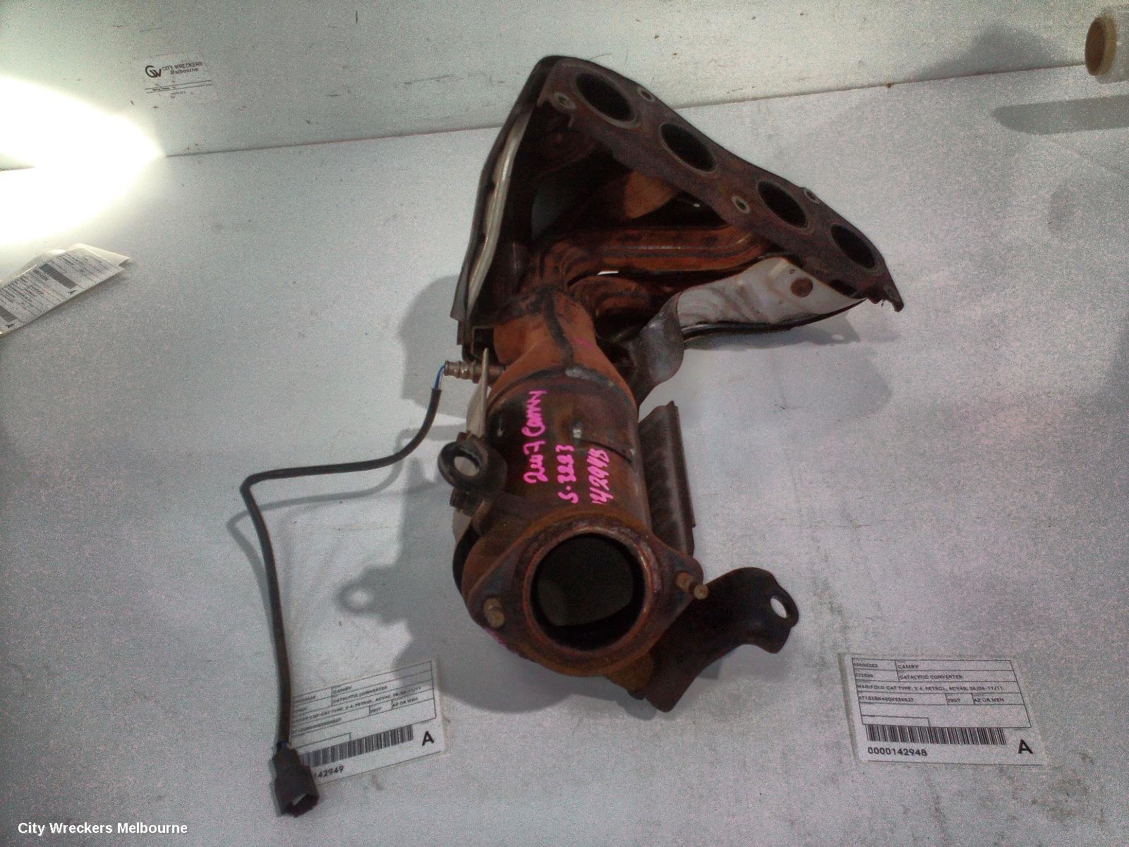 TOYOTA CAMRY CATALYTIC CONVERTER, MANIFOLD-CAT TYPE, 2.4, PETROL, ACV40, 06/2006 - 11/2011