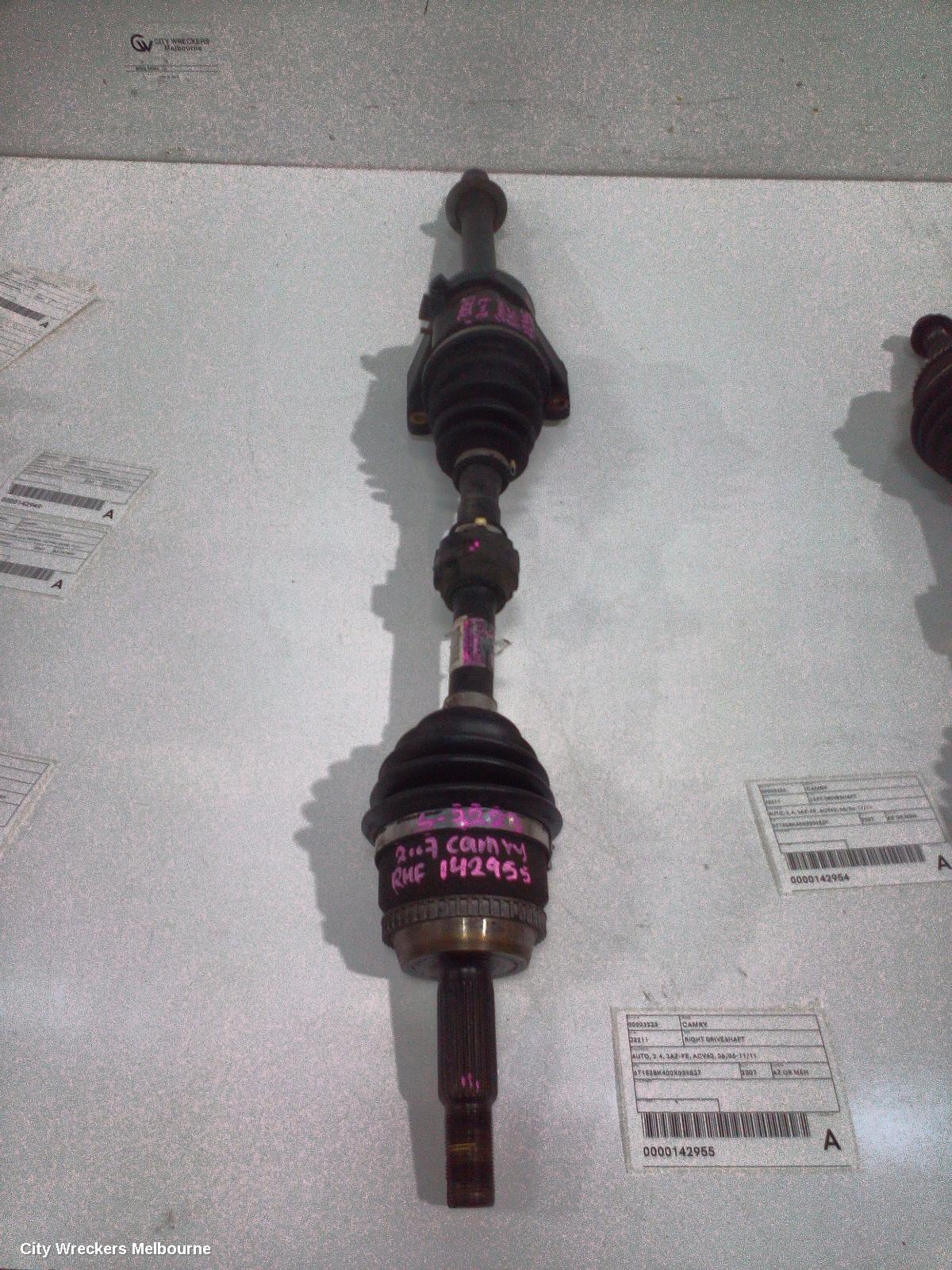 TOYOTA CAMRY RIGHT DRIVESHAFT, AUTO, 2.4, 2AZ-FE, ACV40, 06/2006 - 11/2011