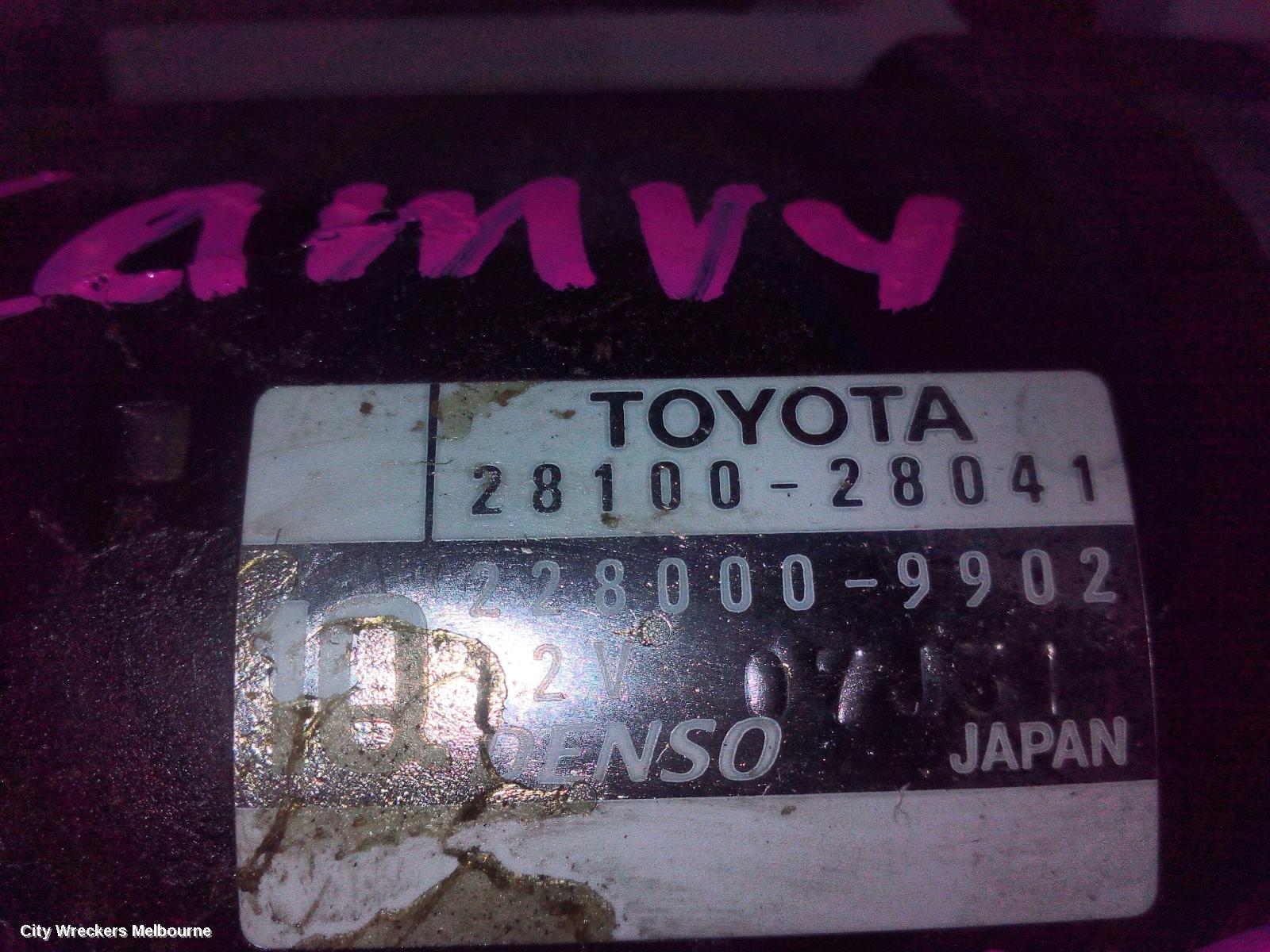 TOYOTA CAMRY STARTER, PETROL, 2.4, DENSO, ACV40, 06/2006 - 11/2011