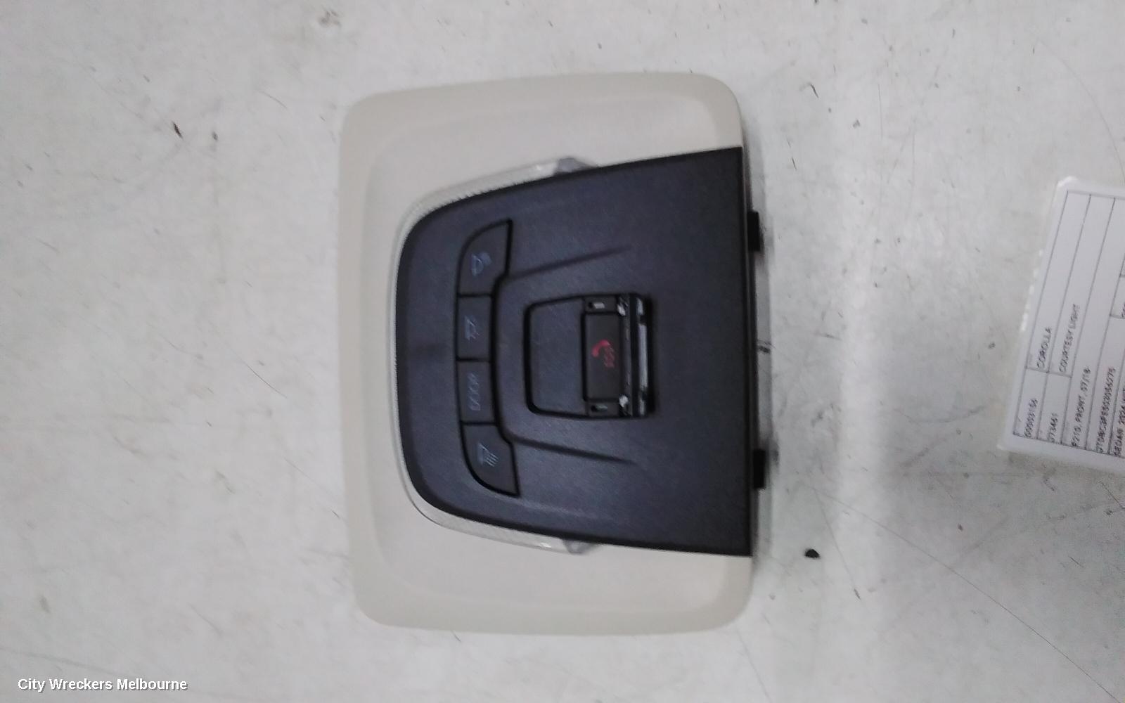 TOYOTA COROLLA COURTESY LIGHT, E210, FRONT, 07/2018 ONWARDS