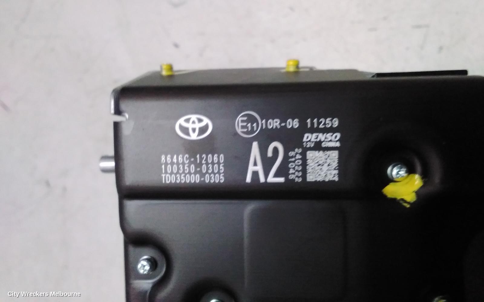 TOYOTA COROLLA REVERSE CAMERA, FRONT CAMERA (WINDSCREEN MOUNTED), E210, 09/2022 ONWARDS