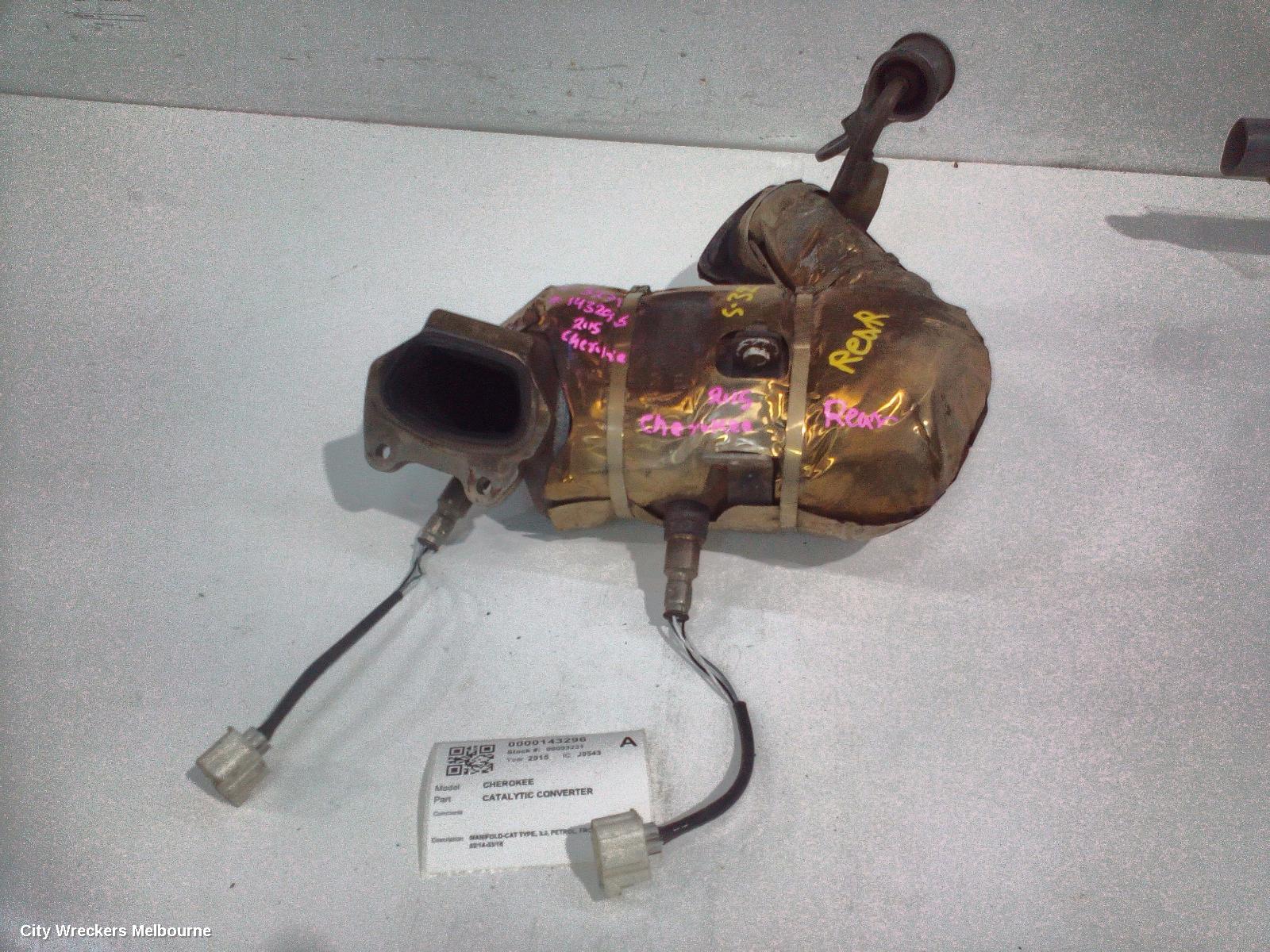 JEEP CHEROKEE CATALYTIC CONVERTER, MANIFOLD-CAT TYPE, 3.2, PETROL, FRONT (LH SIDE), KL, 02/2014 - 03/2018