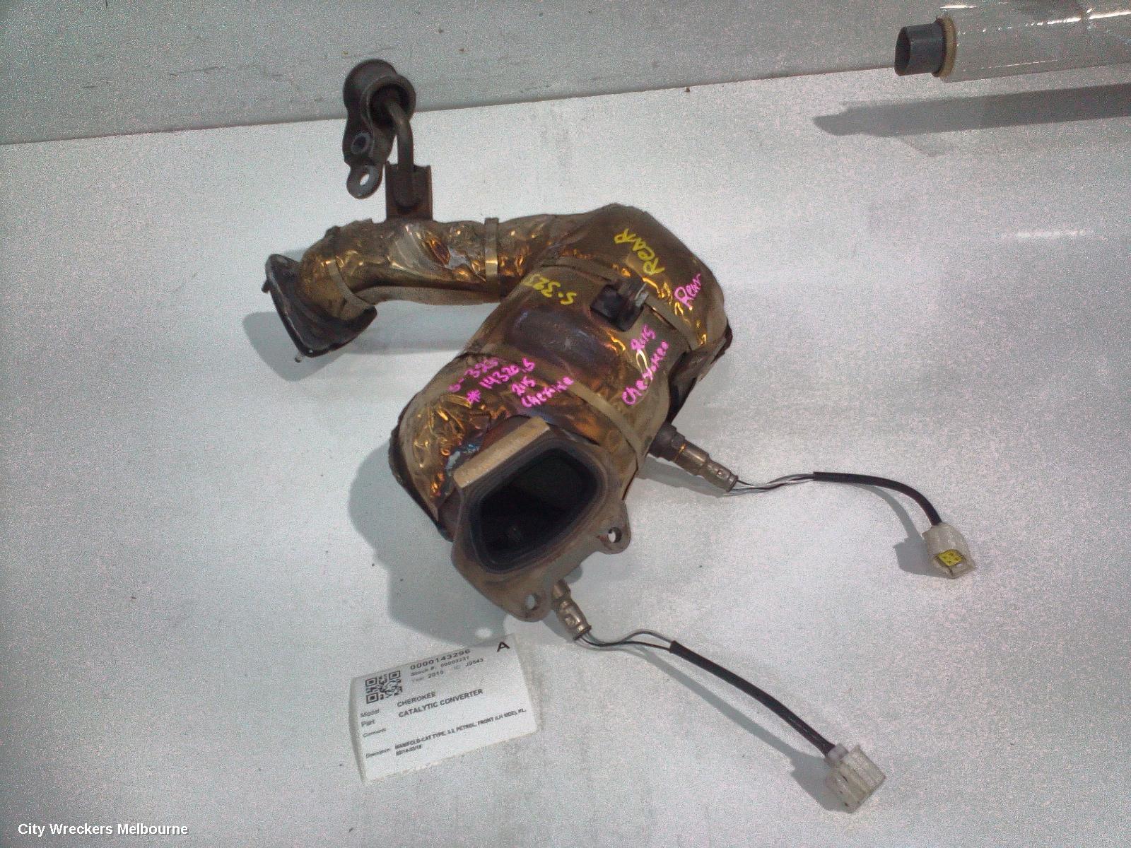 JEEP CHEROKEE CATALYTIC CONVERTER, MANIFOLD-CAT TYPE, 3.2, PETROL, FRONT (LH SIDE), KL, 02/2014 - 03/2018