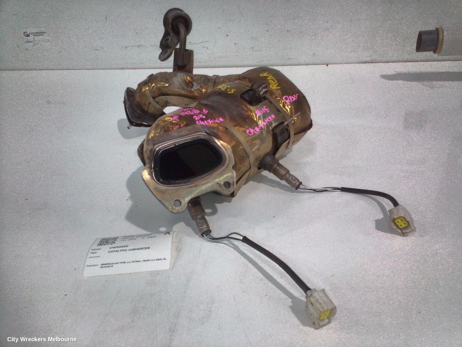 JEEP CHEROKEE CATALYTIC CONVERTER, MANIFOLD-CAT TYPE, 3.2, PETROL, FRONT (LH SIDE), KL, 02/2014 - 03/2018