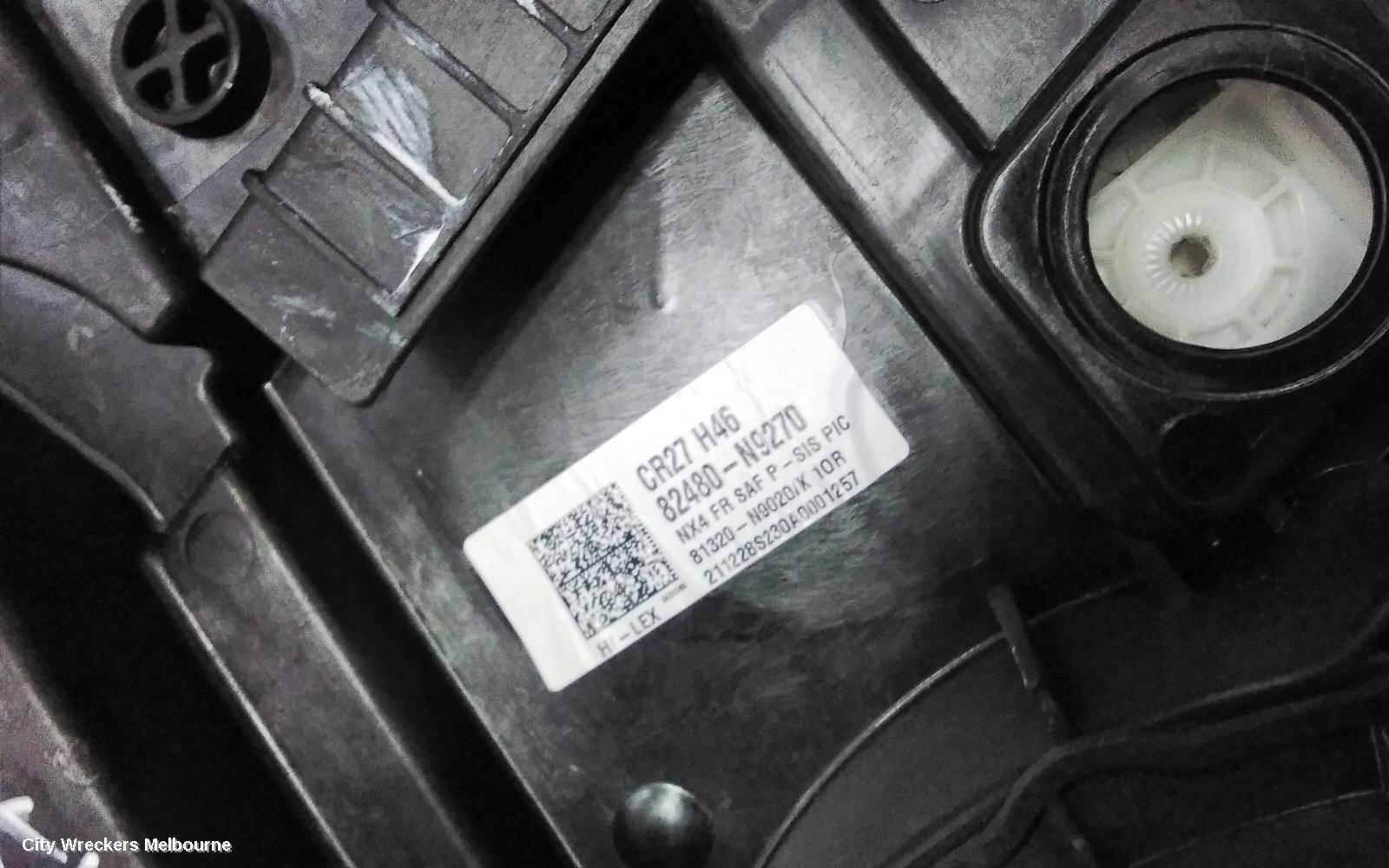 HYUNDAI TUCSON RIGHT FRONT WINDOW REG/MOTOR, NX4, DOOR REG ASSY (REG AND MOTOR), 02/2021 ONWARDS