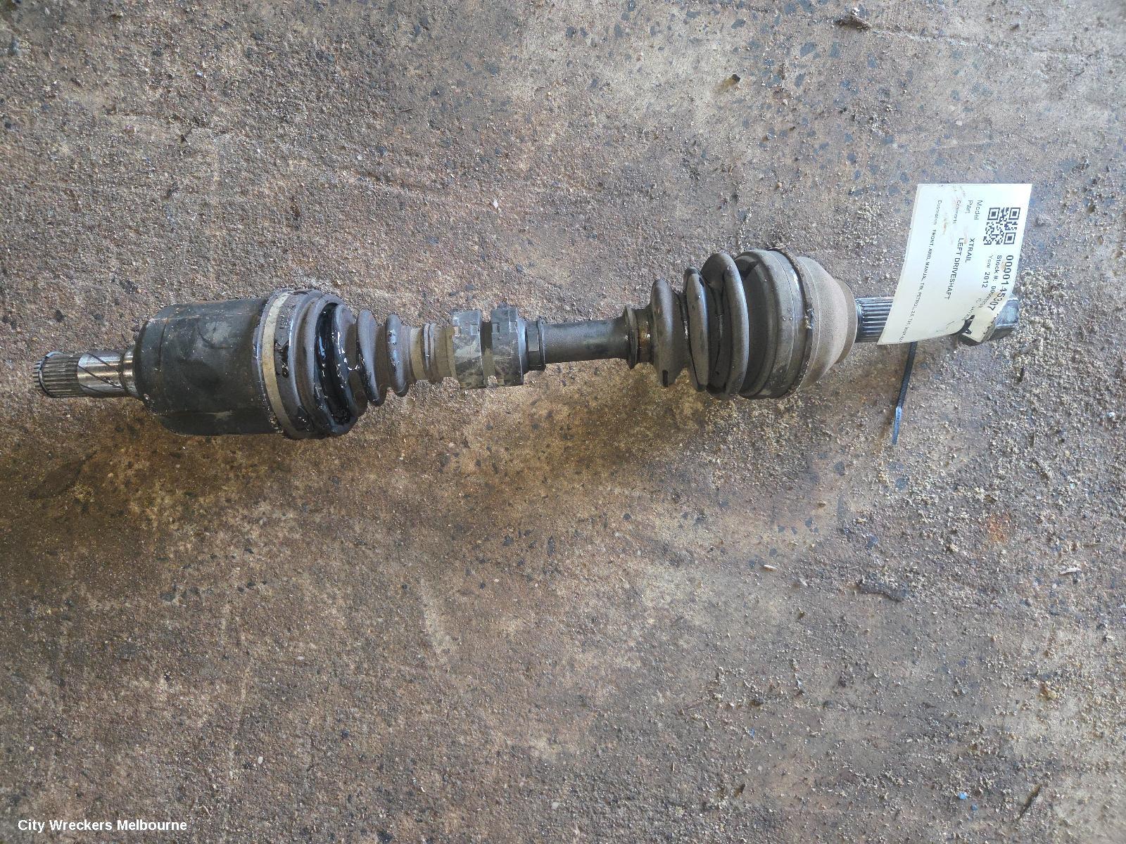 NISSAN XTRAIL LEFT DRIVESHAFT, FRONT, AWD, MANUAL T/M, PETROL, 2.5, T31, 09/2007 - 12/2013