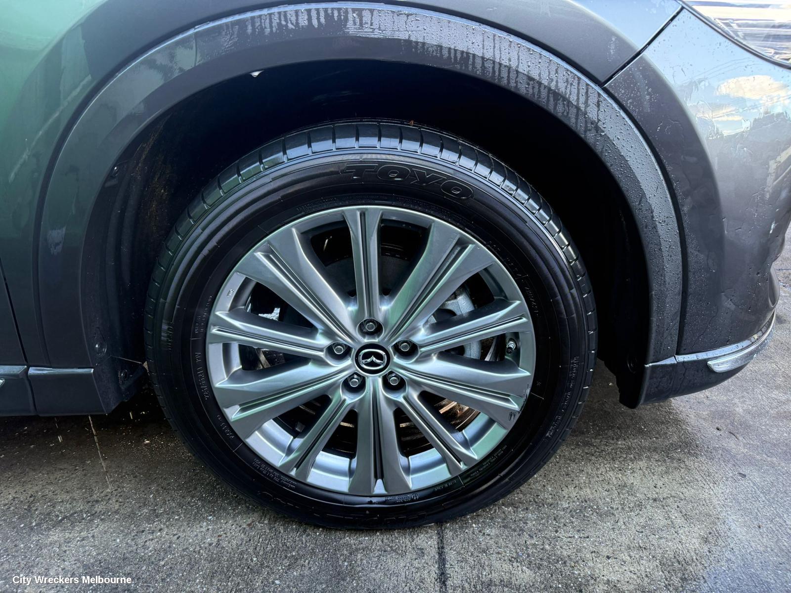 MAZDA CX8 WHEEL MAG, FACTORY, 19X7IN, 10 TWIN-SPOKE, SILVER, KG, 05/2018 - 12/2023