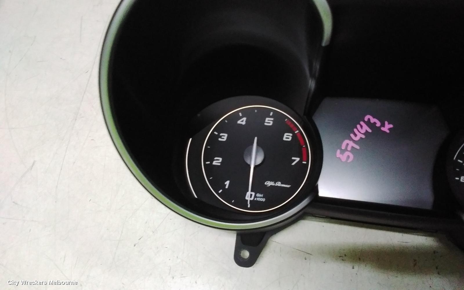 ALFA ROMEO GIULIA INSTRUMENT CLUSTER, 952, 05/2016 ONWARDS