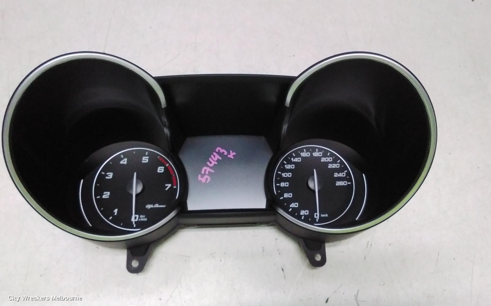 ALFA ROMEO GIULIA INSTRUMENT CLUSTER, 952, 05/2016 ONWARDS