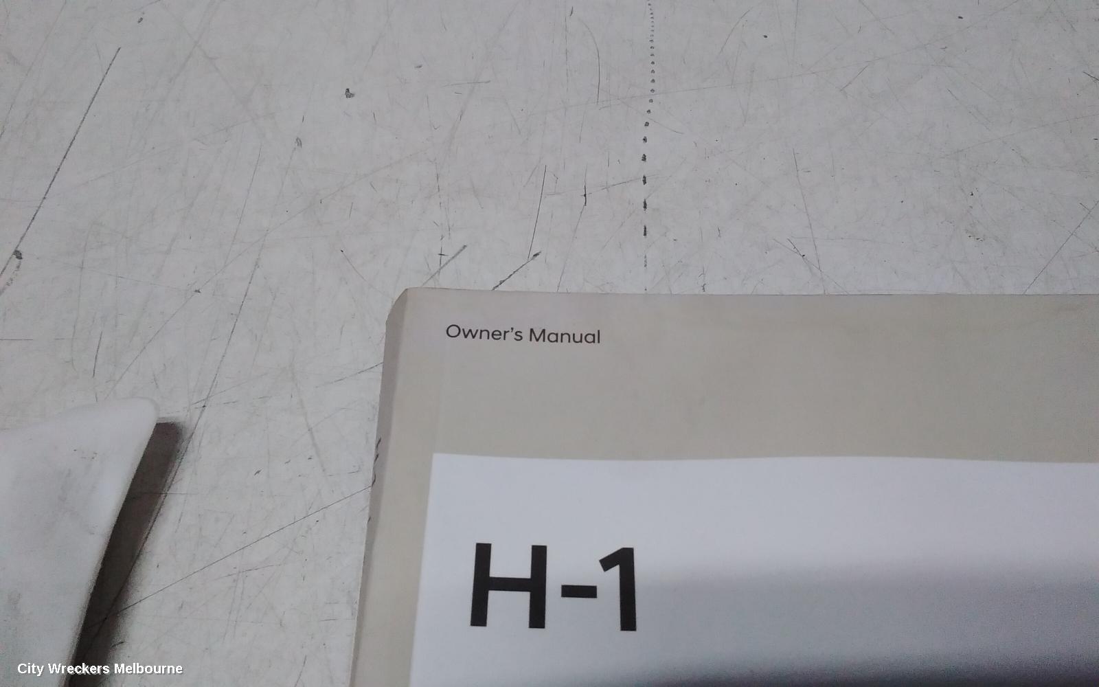 HYUNDAI ILOAD/IMAX OWNERS HANDBOOK, TQ, 11/2007 - 03/2021
