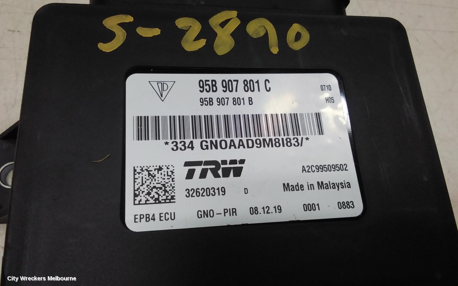 PORSCHE MACAN ECU, PARKING BRAKE MODULE, 95B, 06/2014 ONWARDS