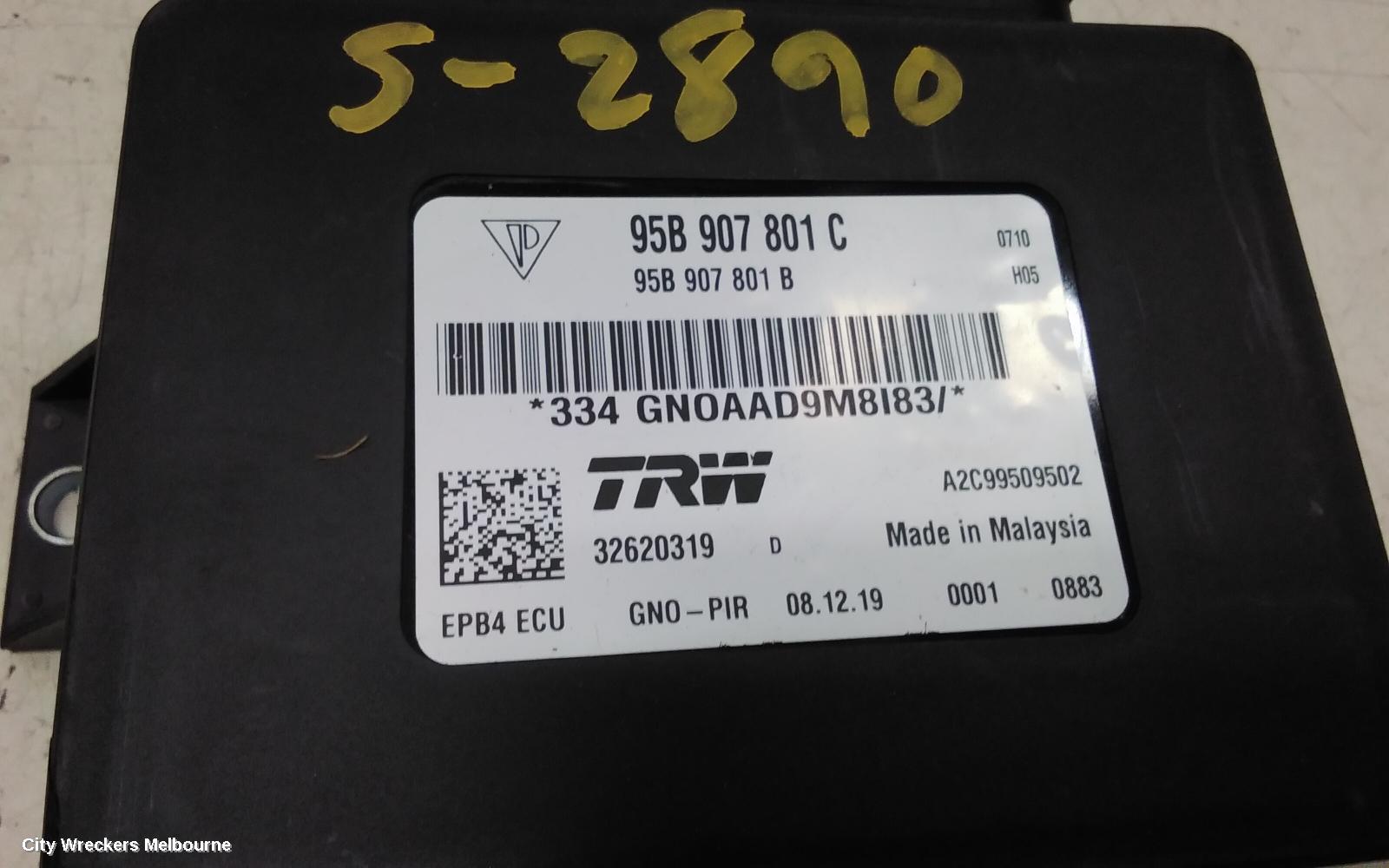 PORSCHE MACAN ECU, PARKING BRAKE MODULE, 95B, 06/2014 ONWARDS