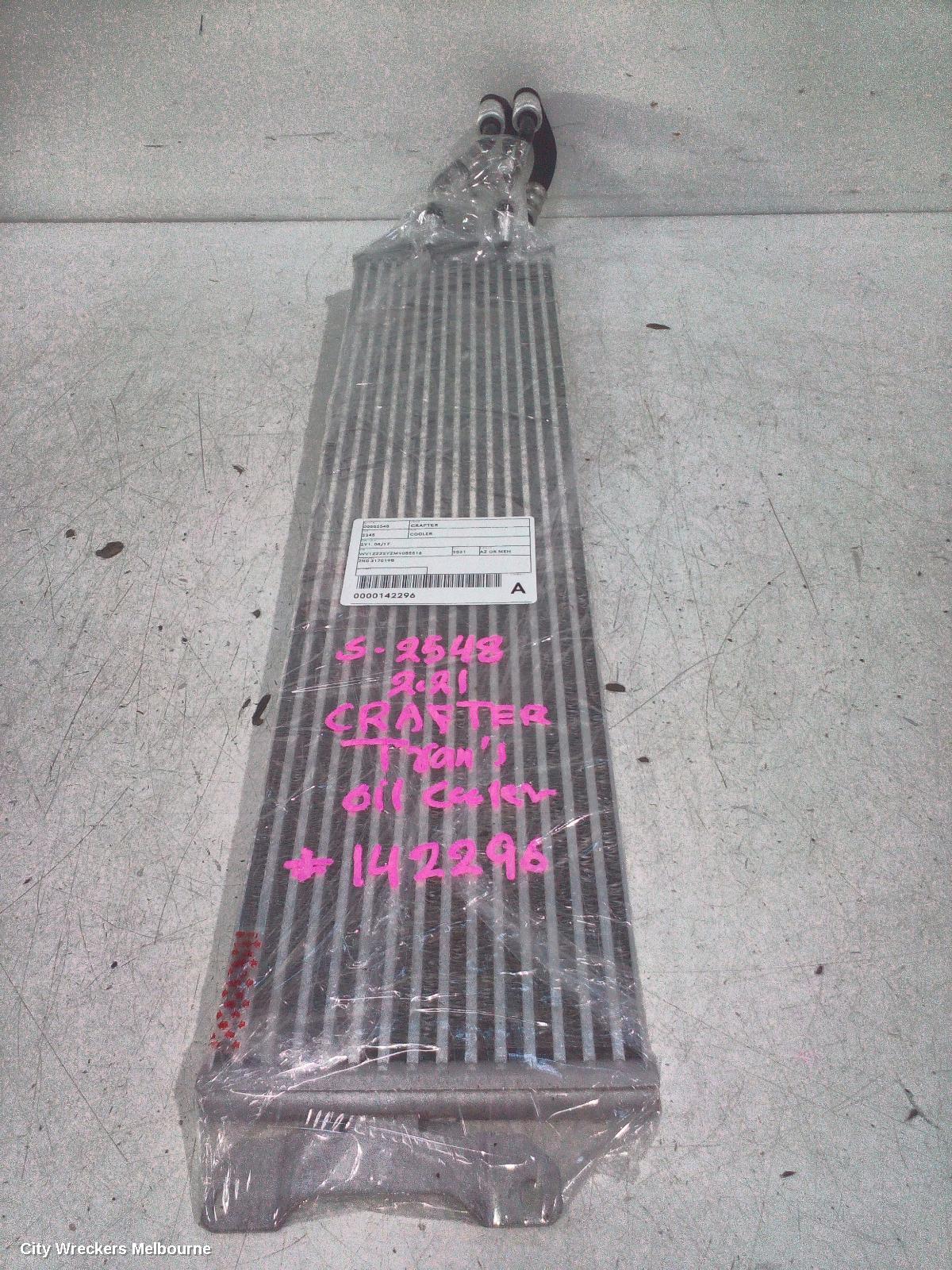 VOLKSWAGEN CRAFTER COOLER, SY1, 08/2017 ONWARDS