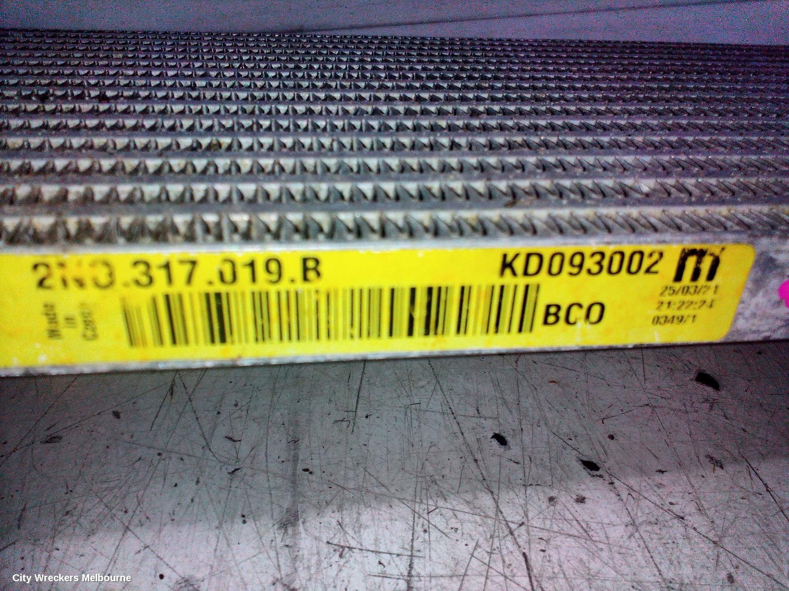 VOLKSWAGEN CRAFTER COOLER, SY1, 08/2017 ONWARDS