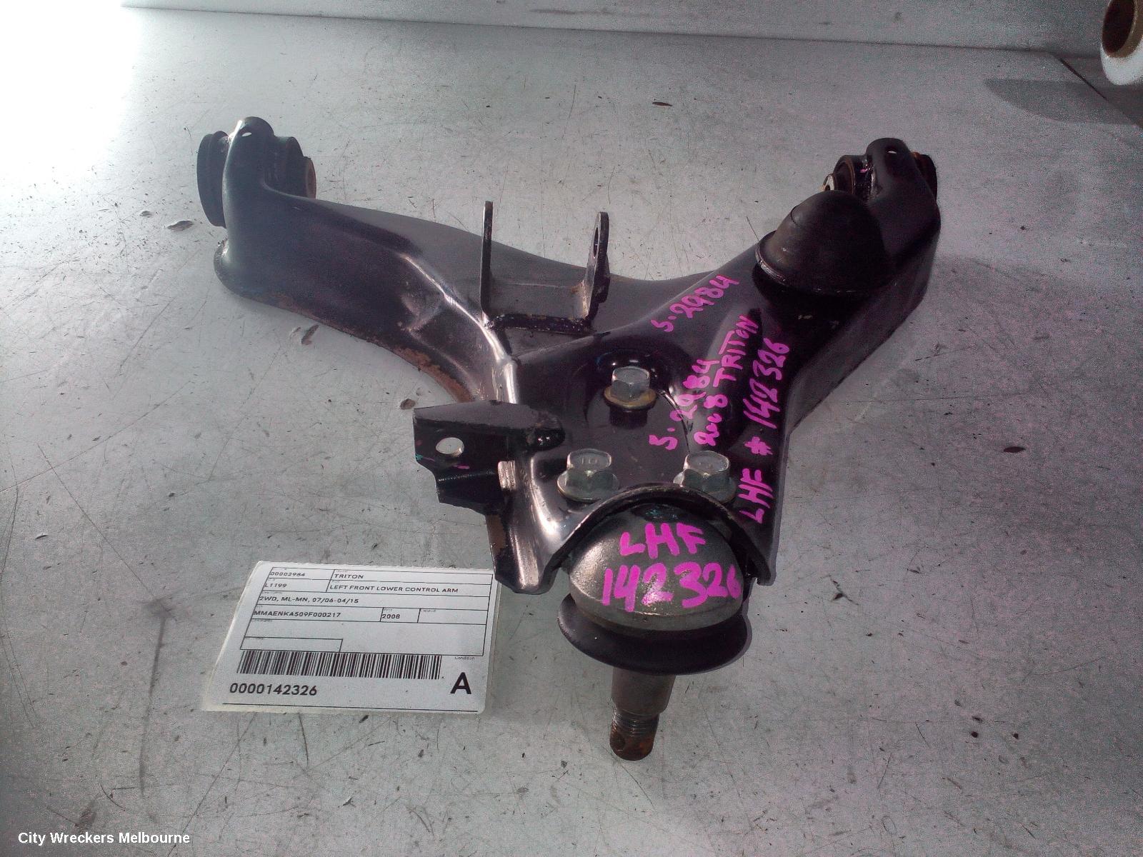 MITSUBISHI TRITON LEFT FRONT LOWER CONTROL ARM, 2WD, ML-MN, 07/2006 - 04/2015