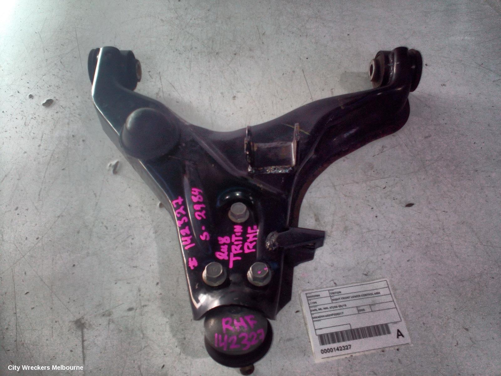MITSUBISHI TRITON RIGHT FRONT LOWER CONTROL ARM, 2WD, ML-MN, 07/2006 - 04/2015
