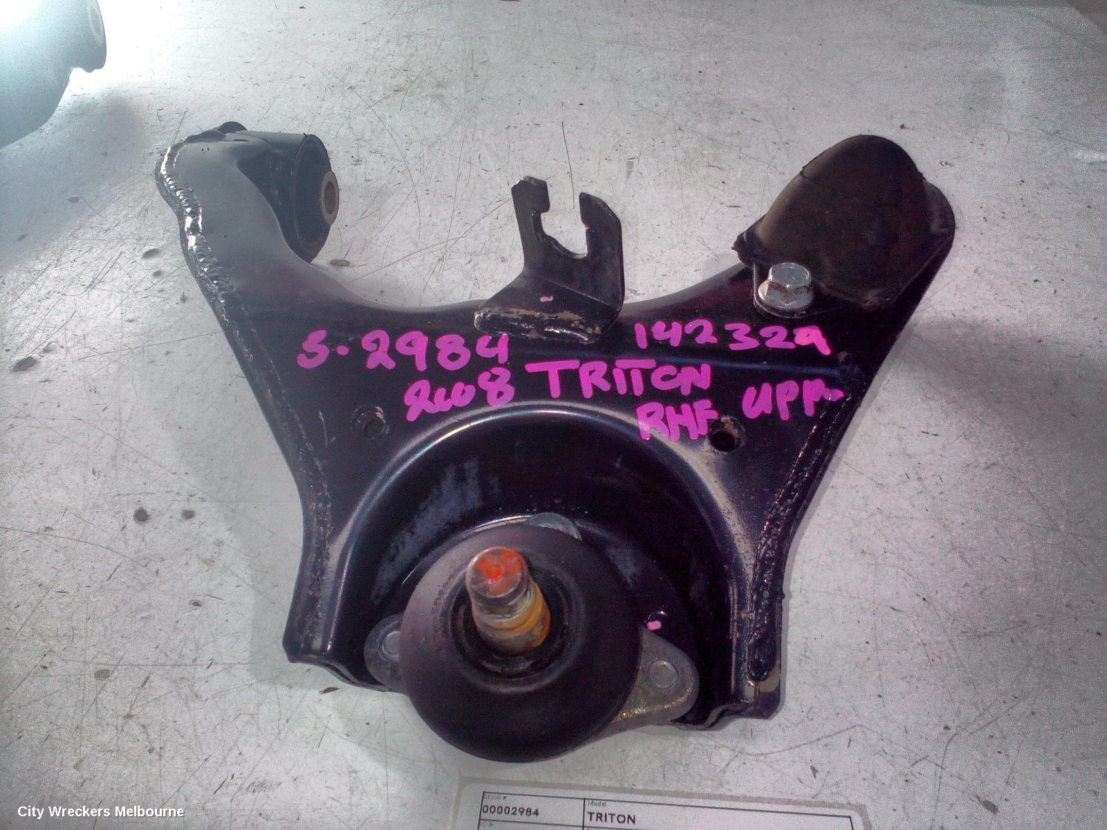 MITSUBISHI TRITON RIGHT FRONT UPPER CONTROL ARM, 2WD, ML-MN, 07/2006 - 04/2015